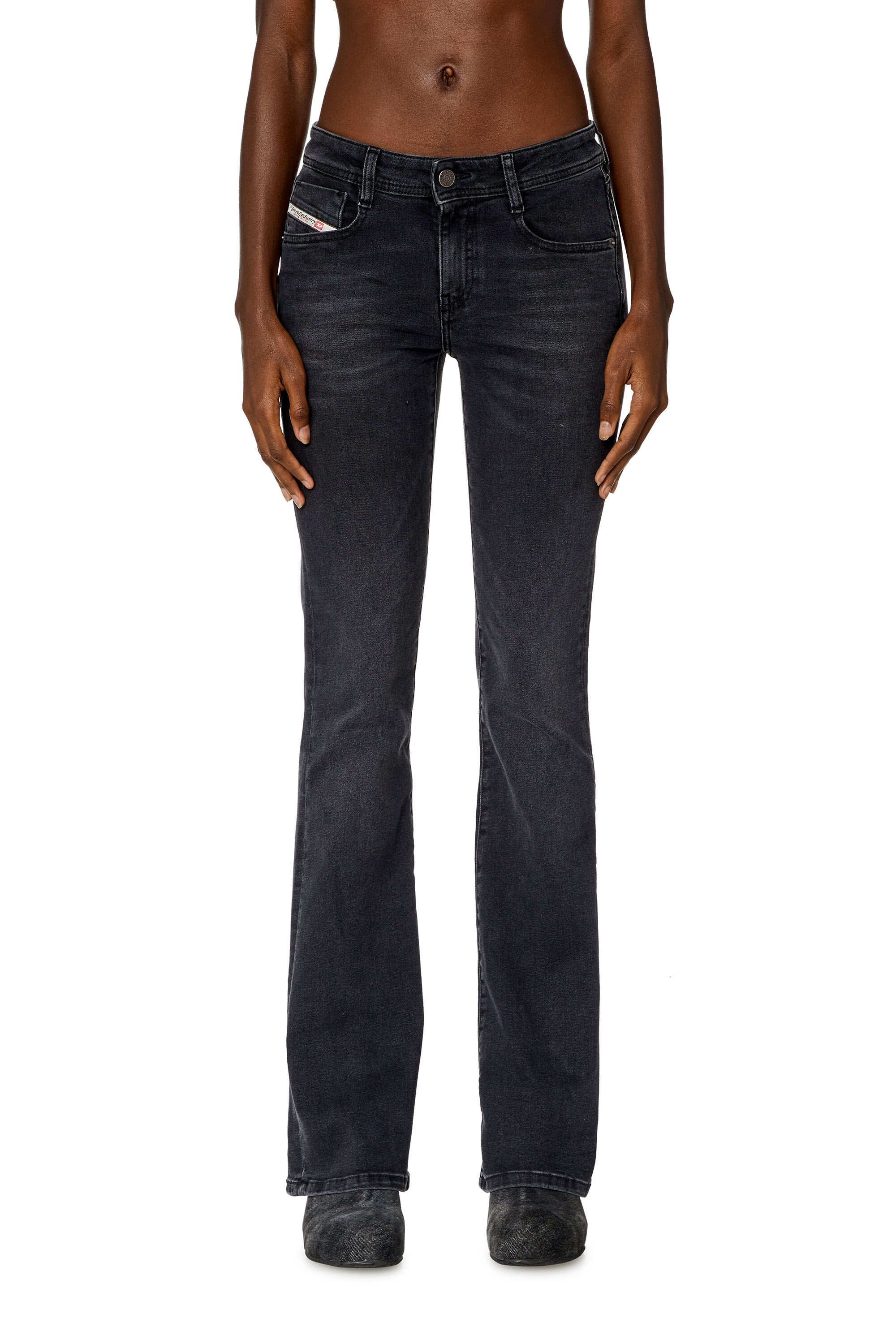 Women's Bootcut Jeans | Black/Dark grey | Diesel 1969 D-Ebbey