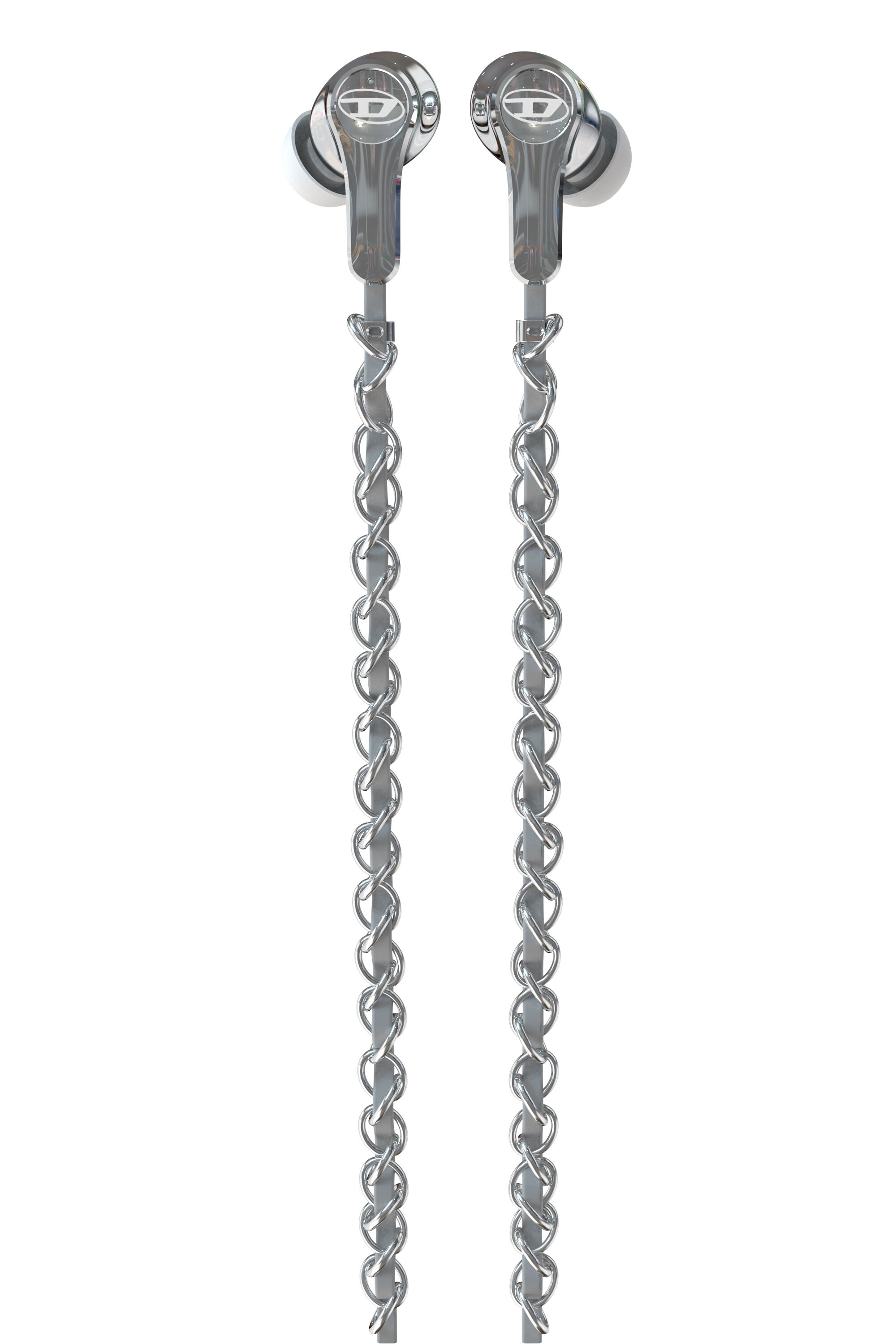 Diesel - 60458  WIRED EARBUDS, Unisex's Wired Earbuds and charms in Silver - 3