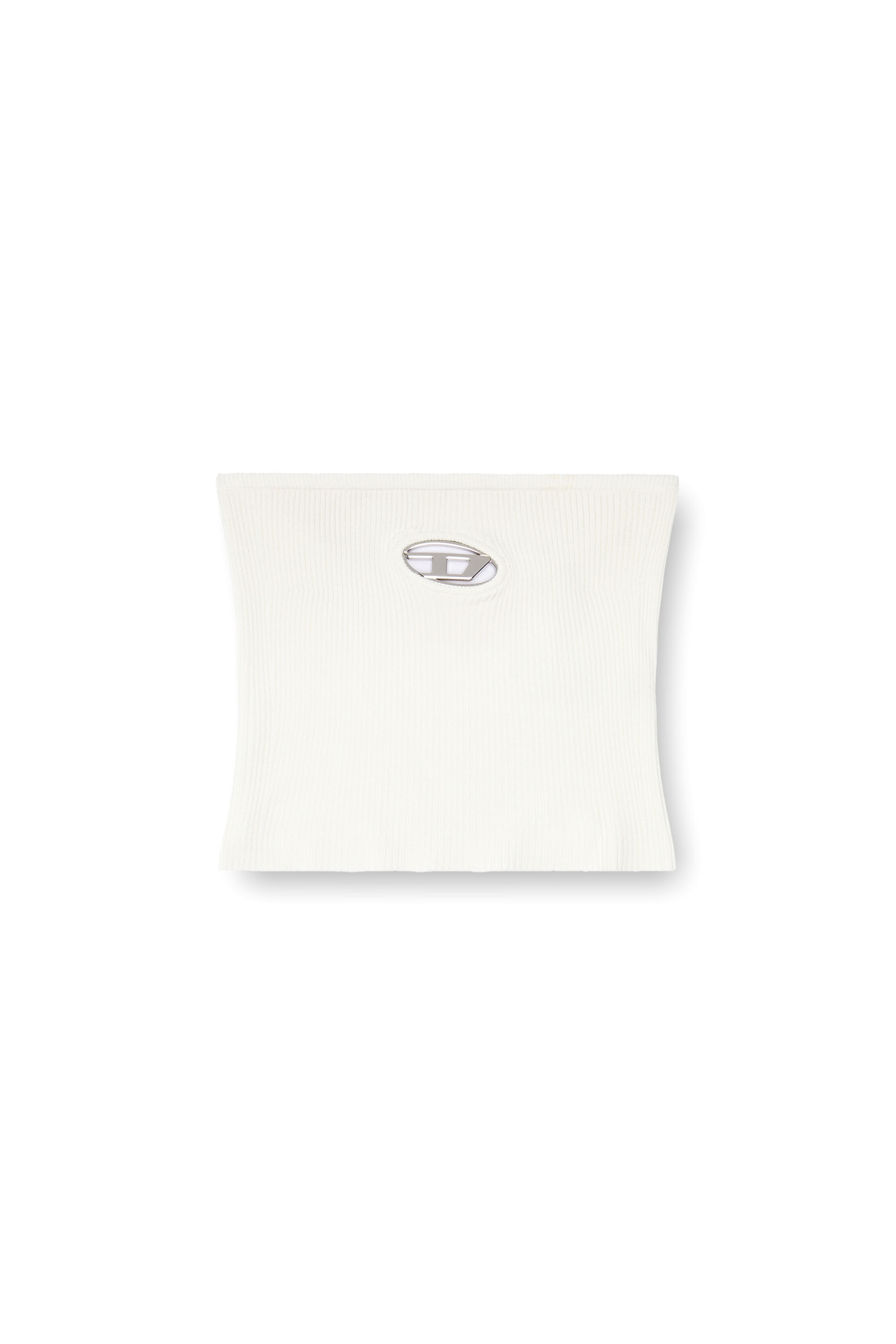 Women's Tube top with logo plaque | White | Diesel