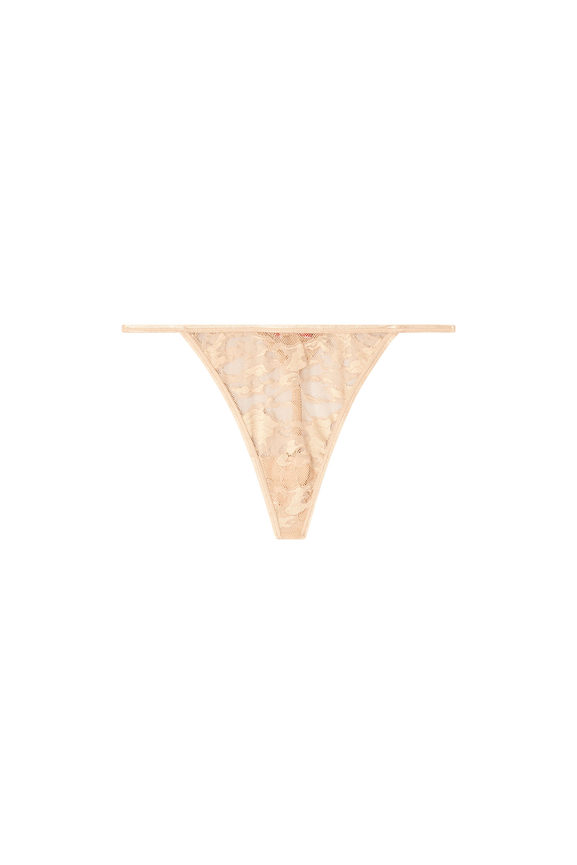 Diesel - STACY-UTLT, Woman's Thong in nylon lace in Beige - 2