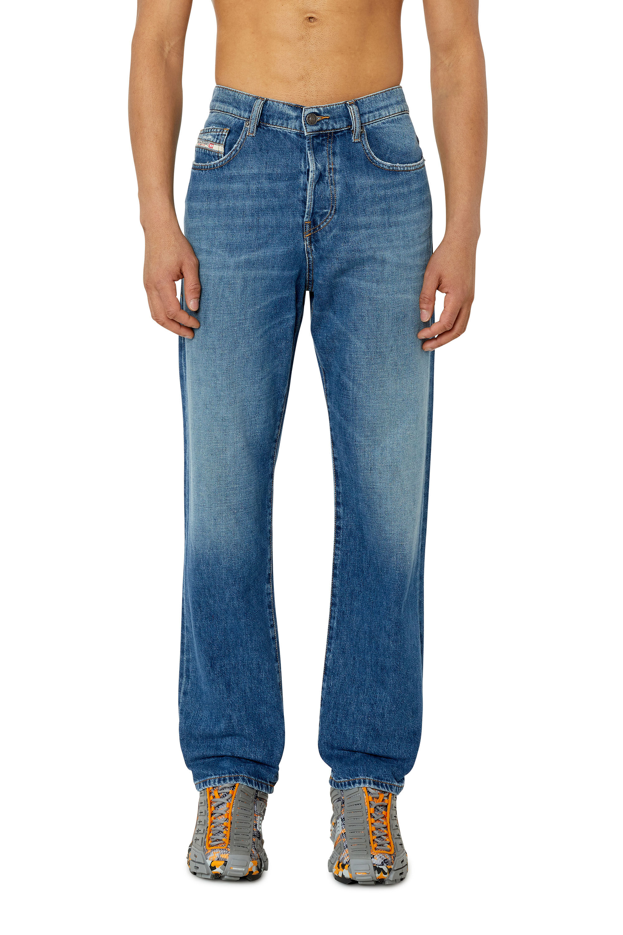 Diesel - Man's Straight Jeans 2020 D-Viker 09F25, Medium blue - 3