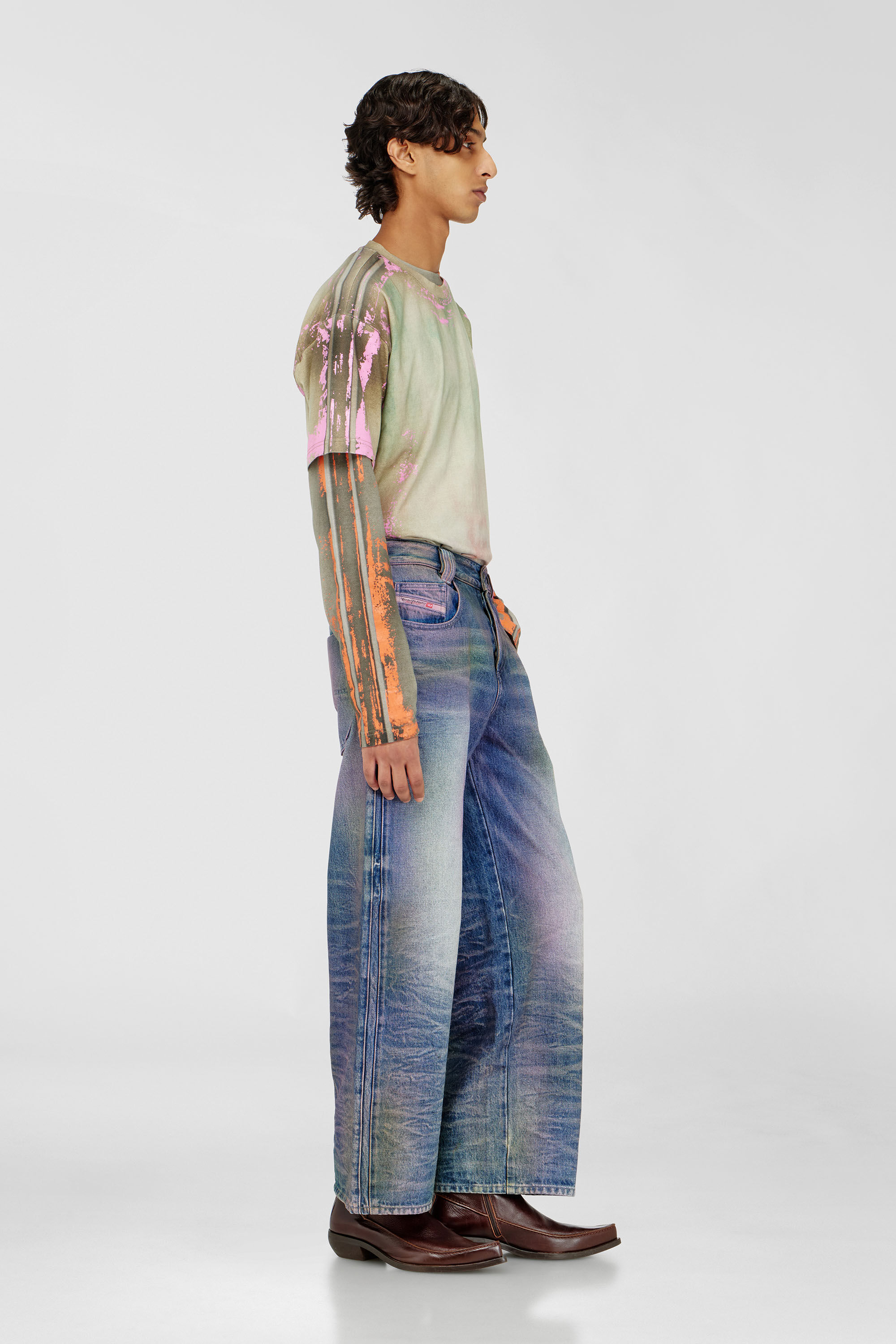 Diesel - Unisex's Relaxed Jeans 1982 D-Hakou 007FW, Medium blue - 2