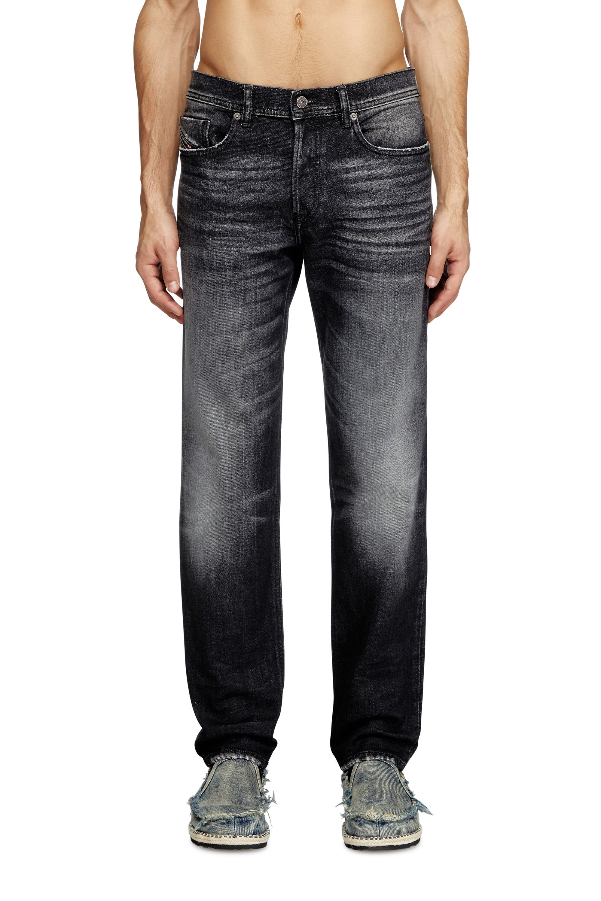 Diesel - Man's Regular Jeans 2023 D-Finitive 09L50, Black/Dark grey - 3