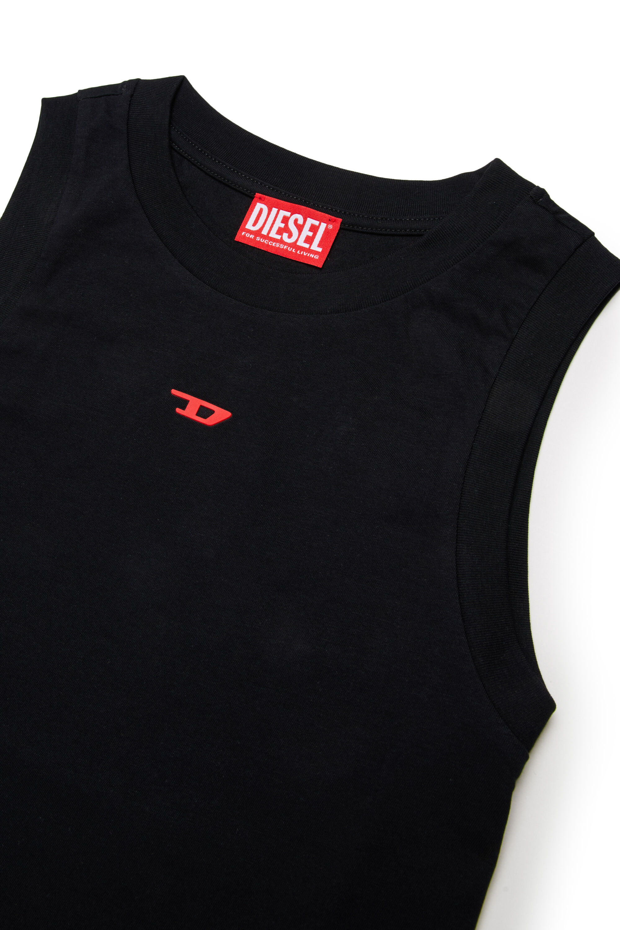 Diesel - MTIARDY, Man's Muscle tee with D logo in Black - 3