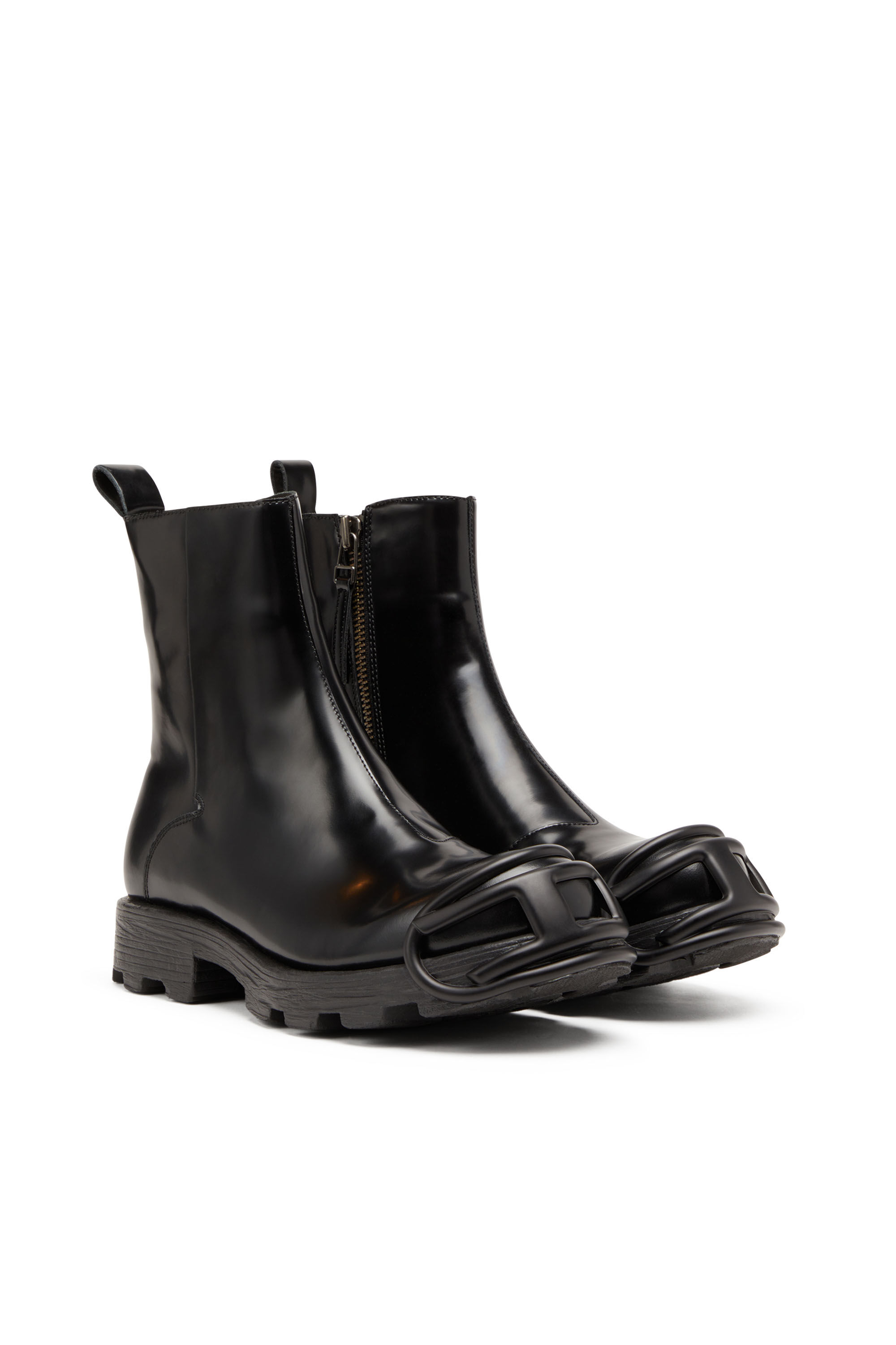 Diesel boots zipper sales