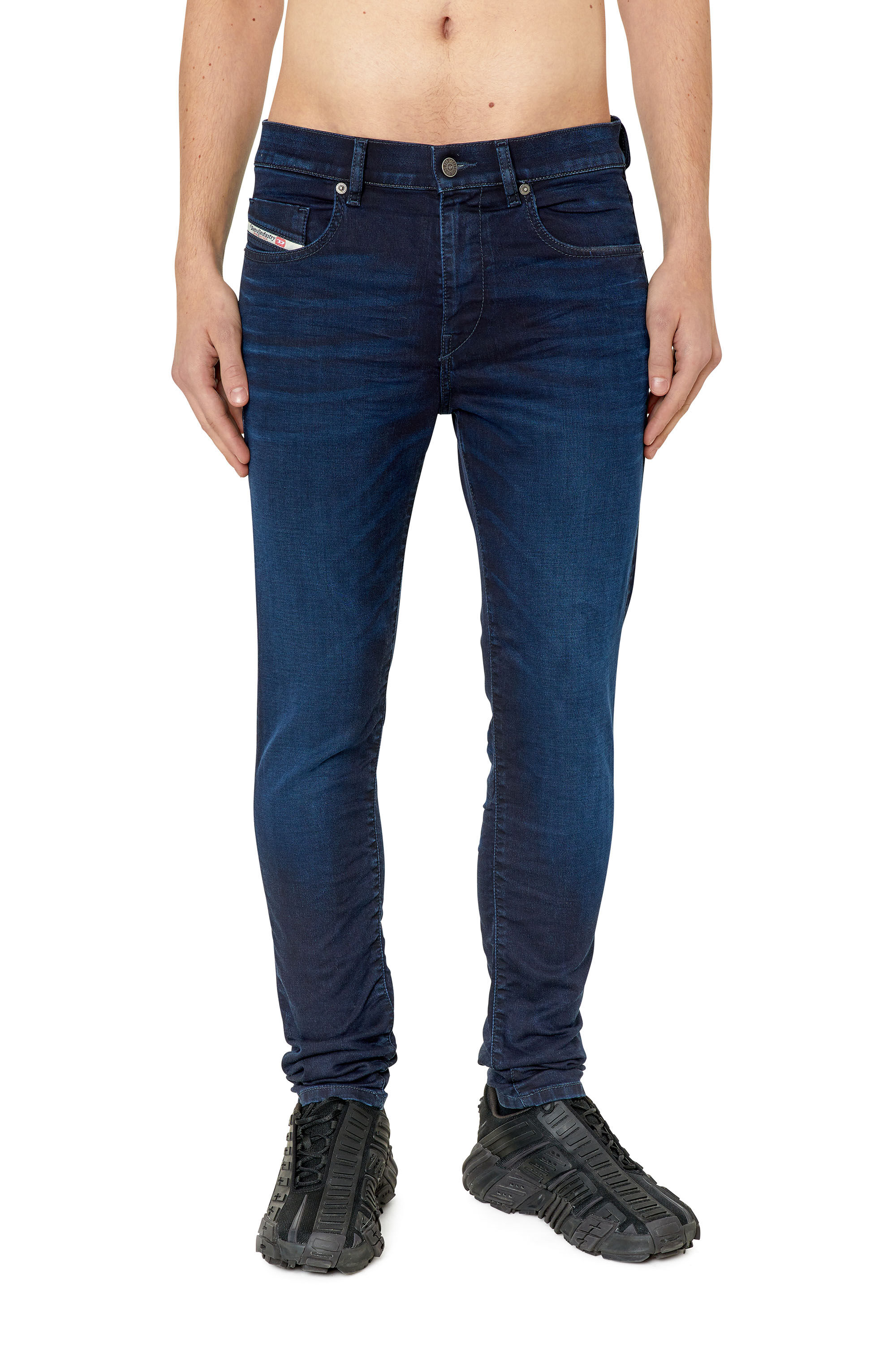 Diesel - Man's Slim 2060 D-Strukt Joggjeans® 068CU, Dark Blue - 3