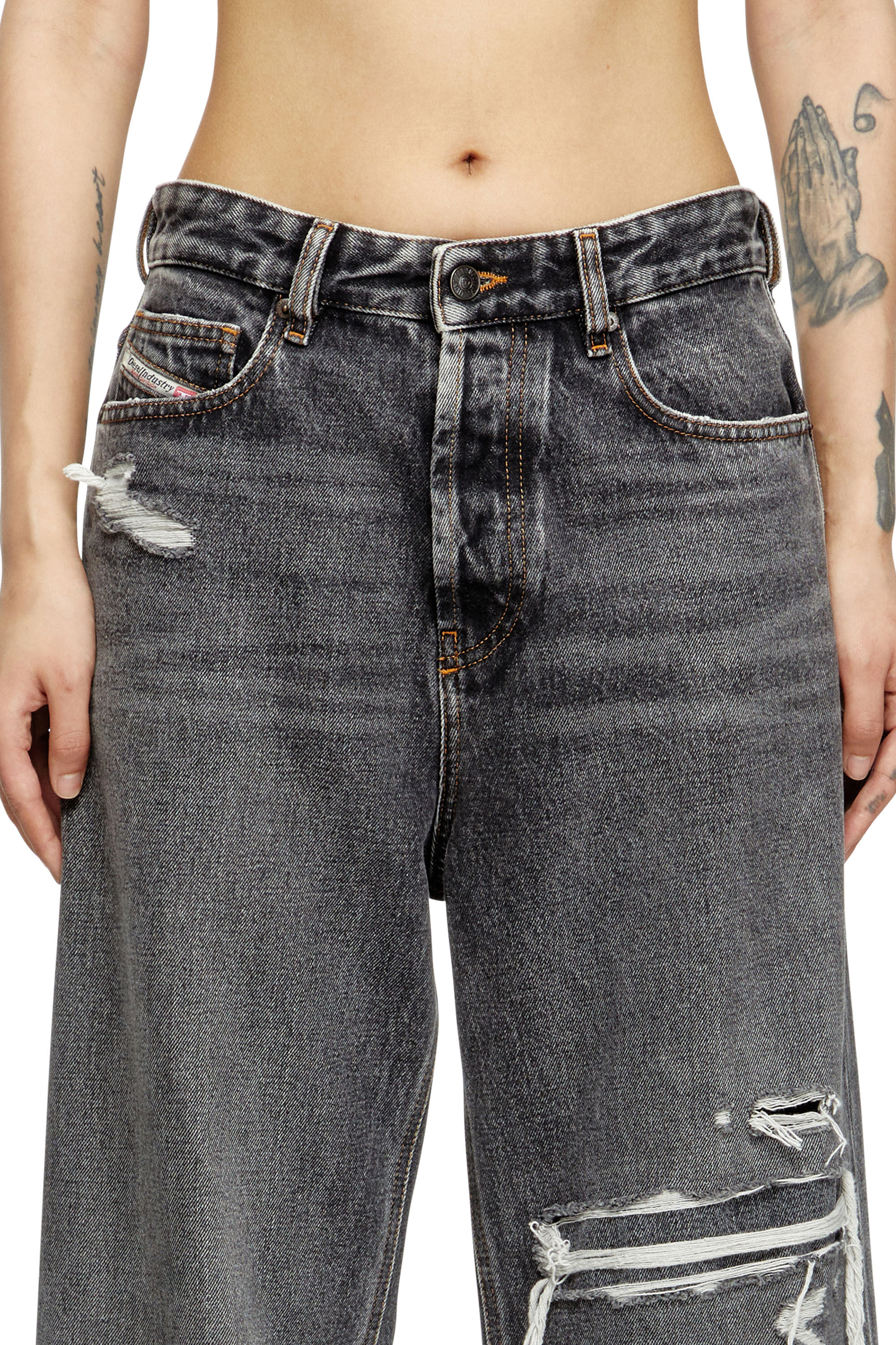 DIESEL D-SIRE 7F6 23インチ 1996 D-Sire Woman: Relaxed Black/Dark grey Baggy Jeans | Diesel