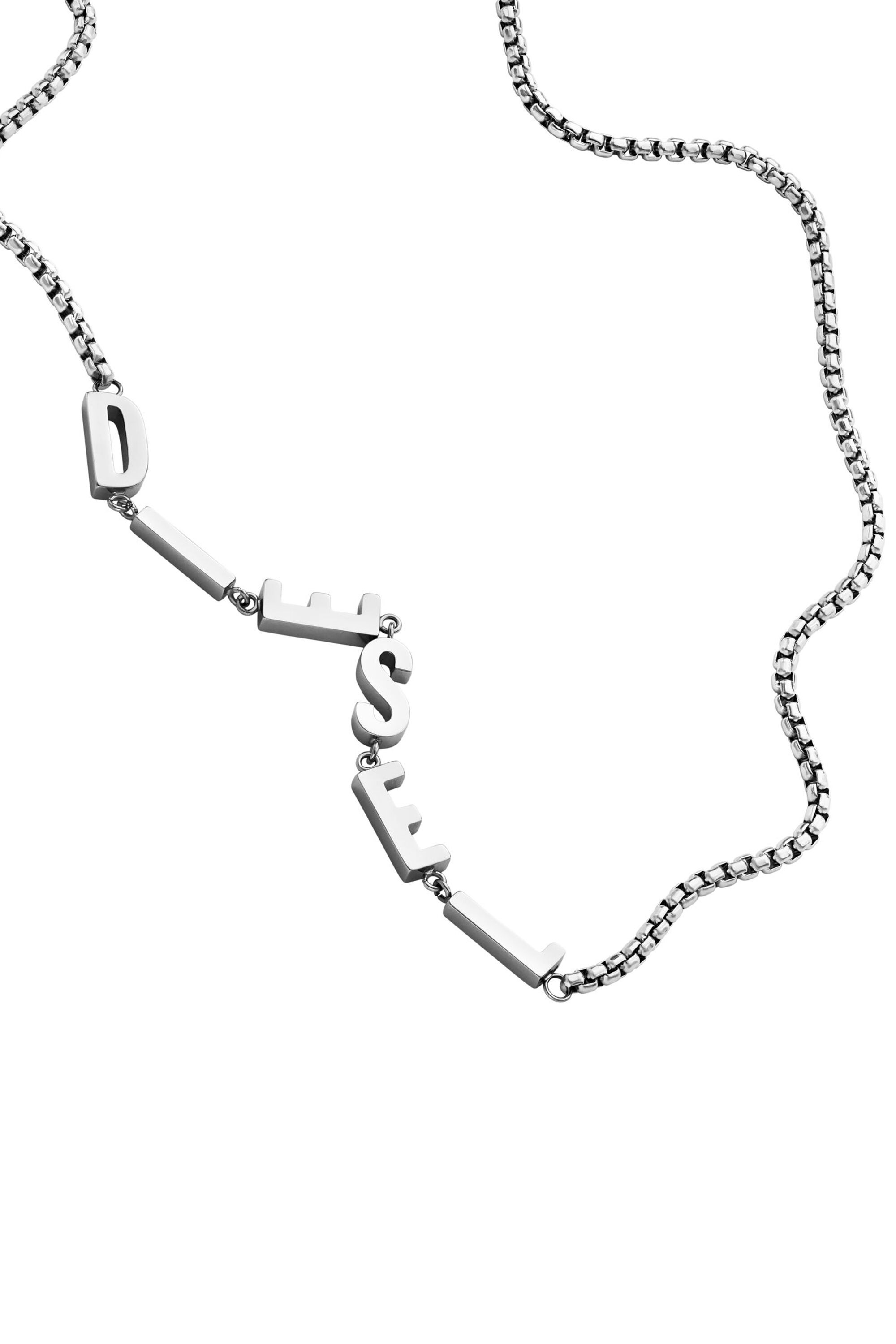 Women's Stainless steel chain necklace | Silver | Diesel