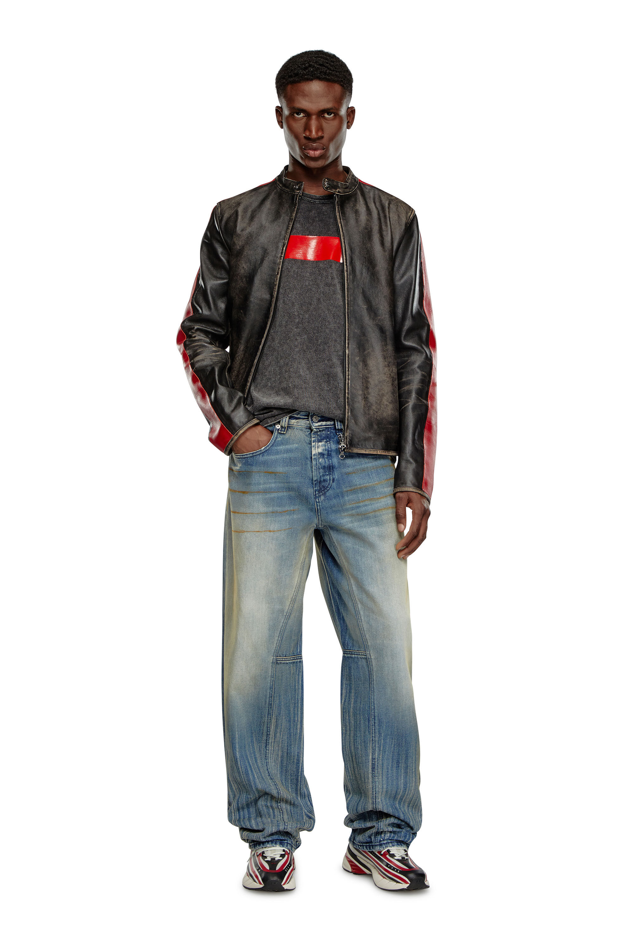 Men's Relaxed Jeans | Medium blue | Diesel 2001 D-Macro Men's Relaxed Jeans | Medium blue | Diesel 2001 D-Macro