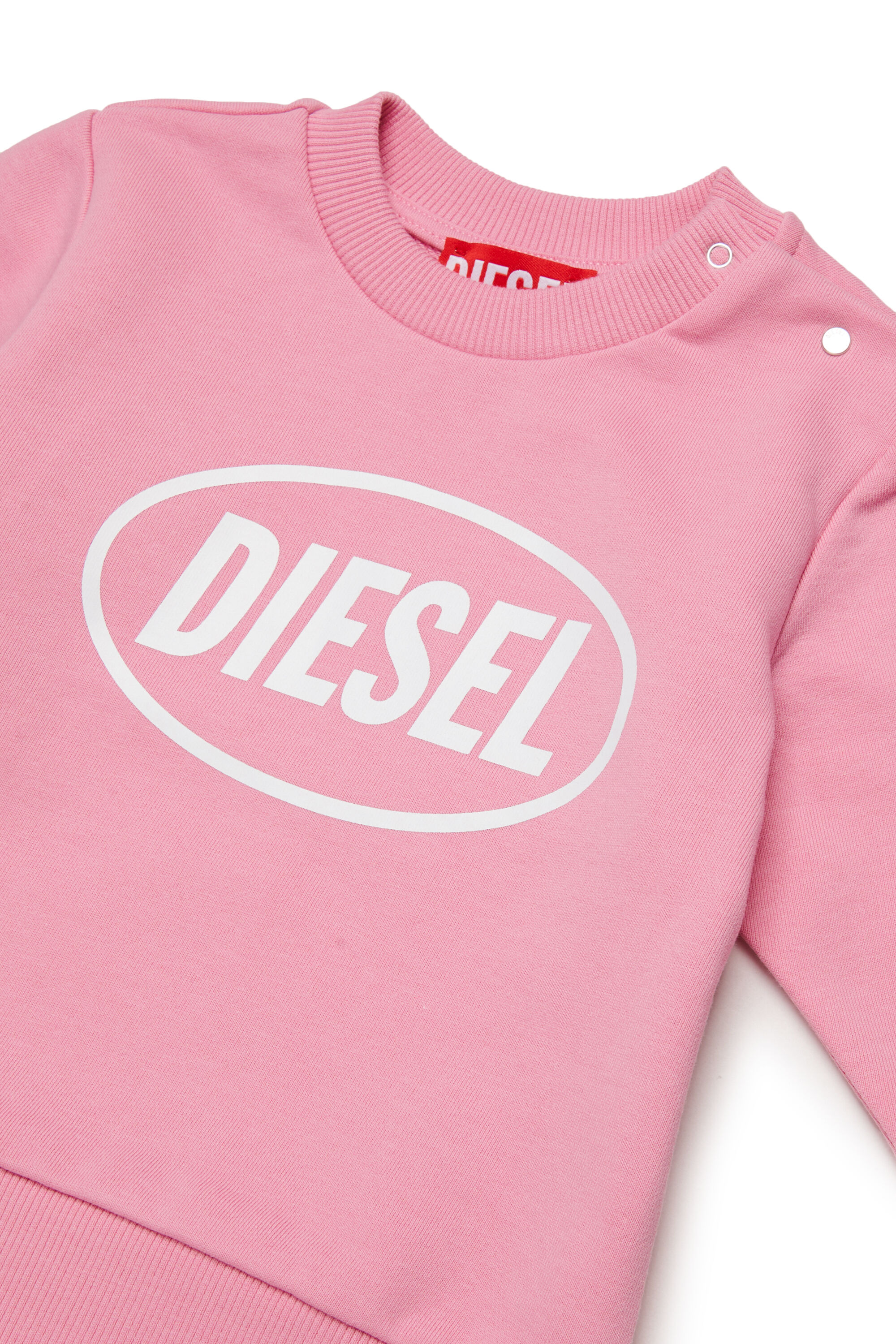 Diesel - SLOTTYB, Unisex's Sweatshirt with logo print in Pink - 3