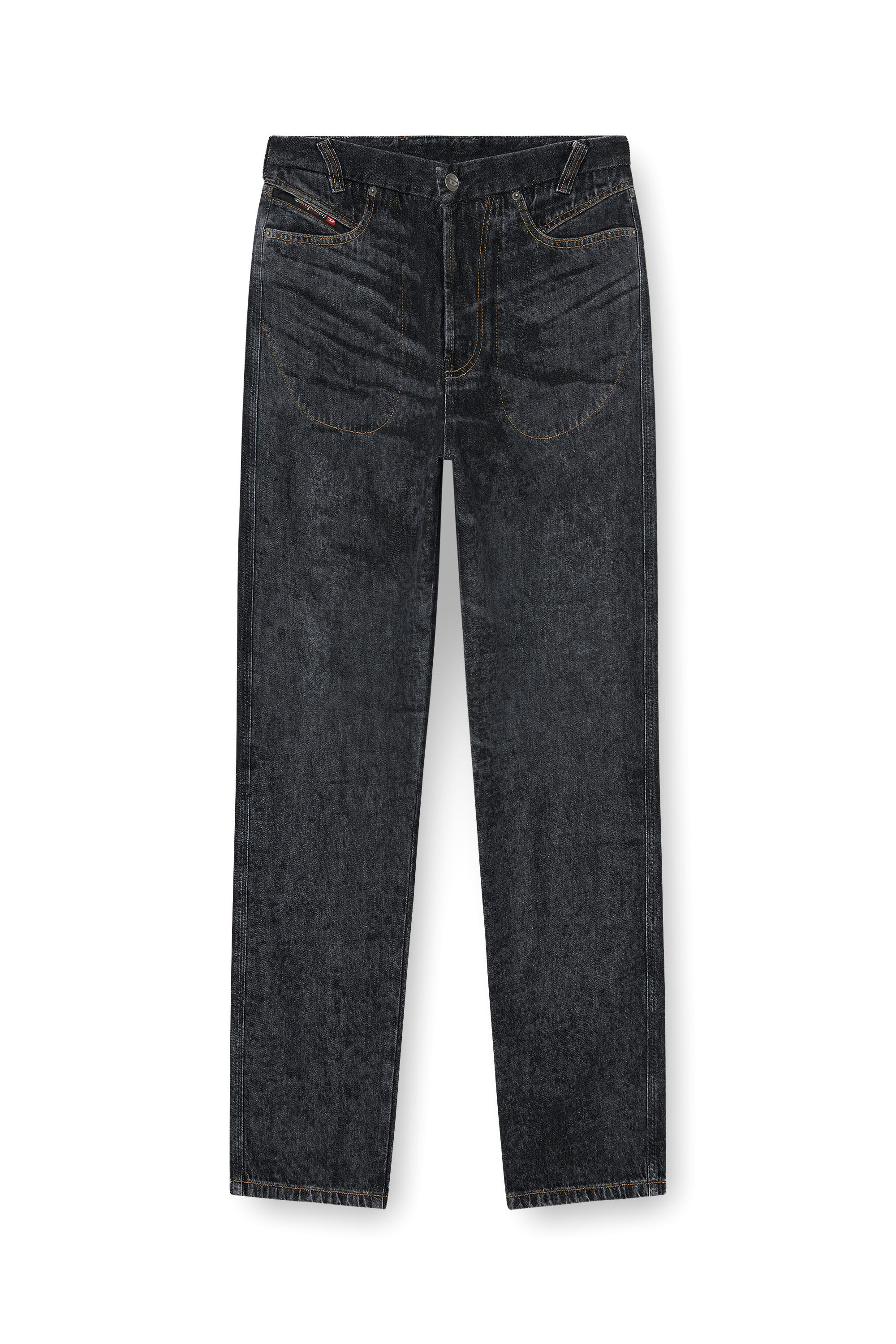 Diesel - Man's Relaxed Jeans D-Marcus 09Q24, Black/Dark grey - 6