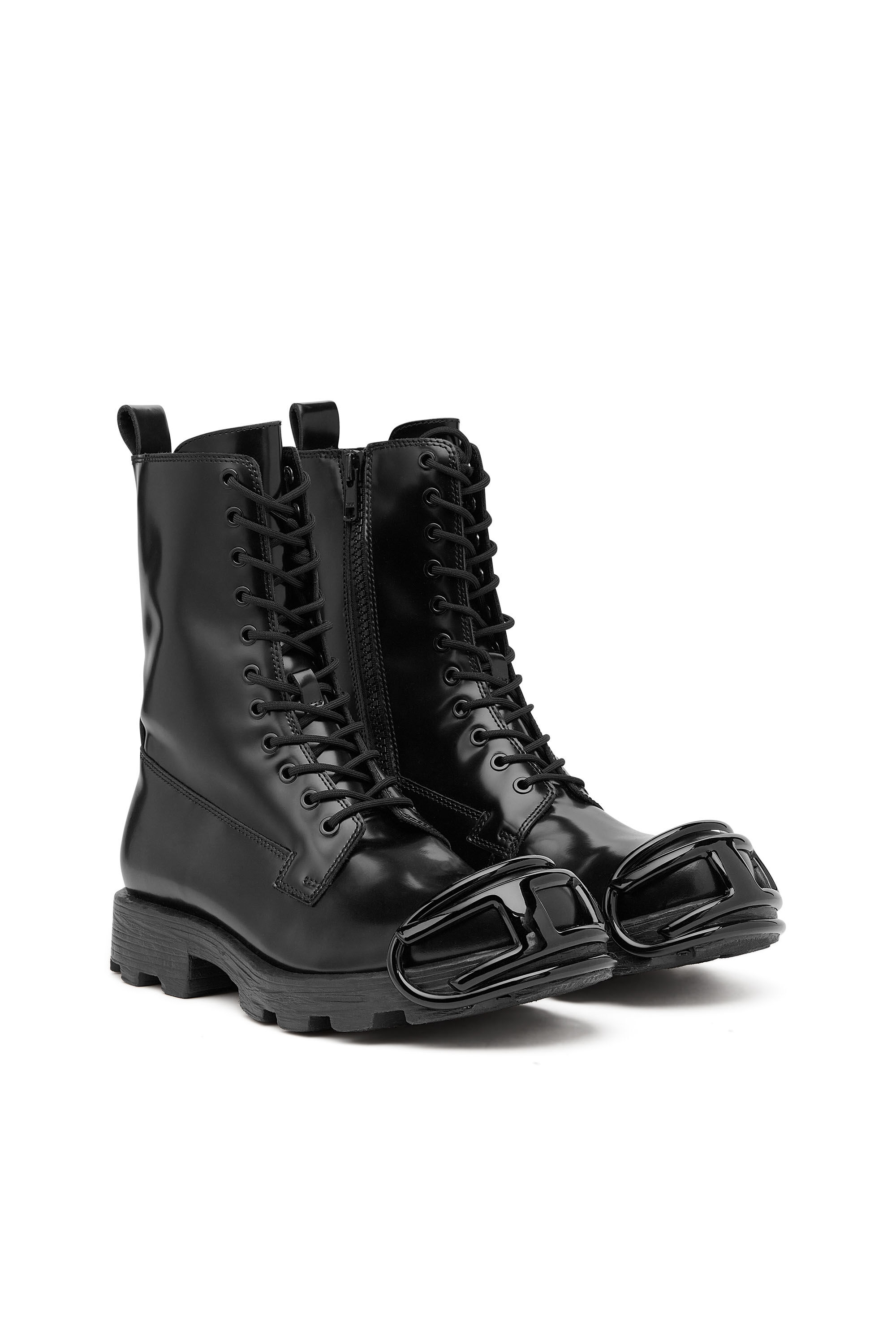 Diesel leather boots discount