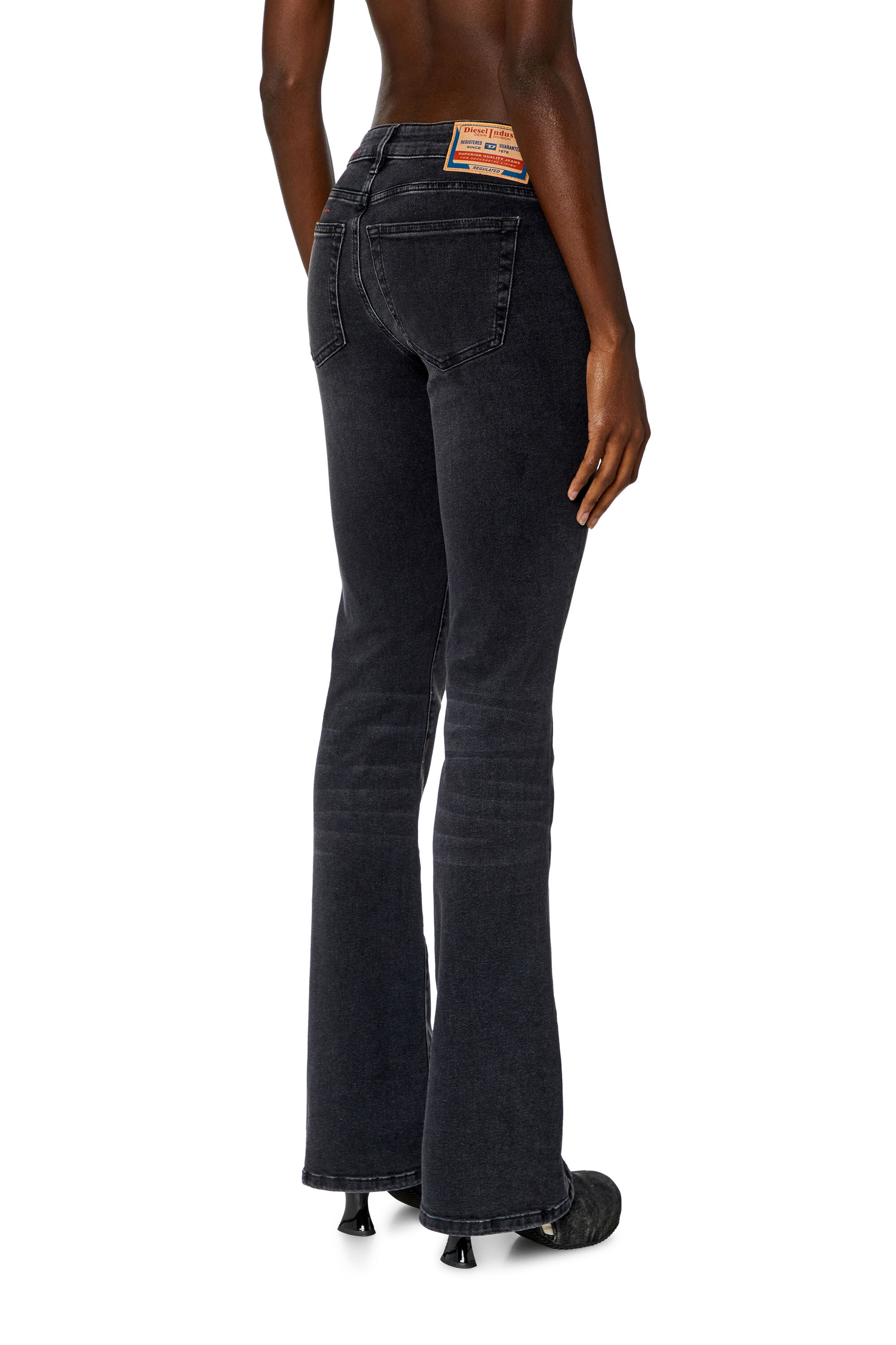 Women's Bootcut Jeans | Black/Dark grey | Diesel 1969 D-Ebbey