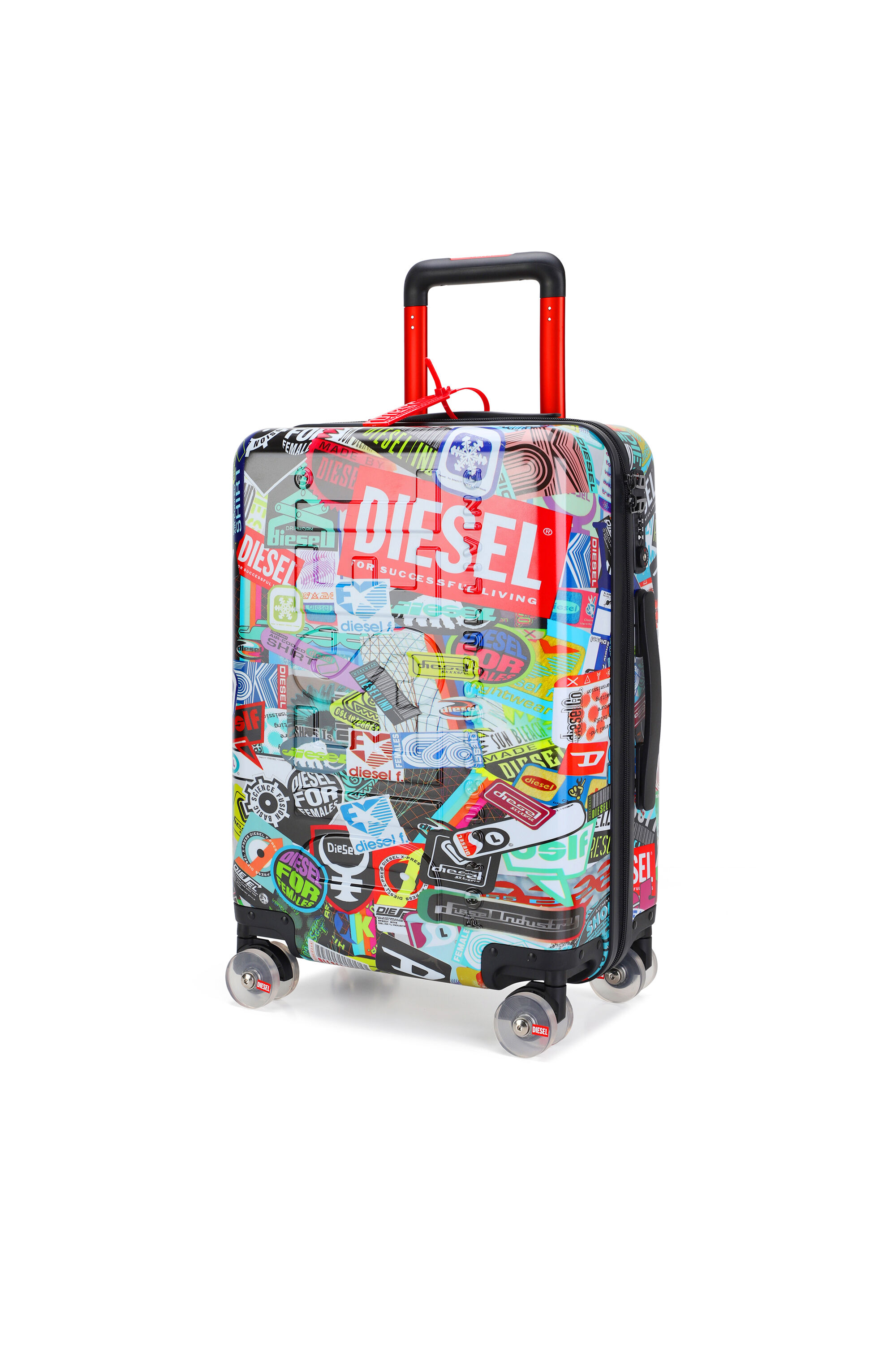 Diesel - DIESEL PC PRINTED TROLLEY-STICKERS- DSL0, Unisex's Sticker style suitcase size S in Multicolor - 5