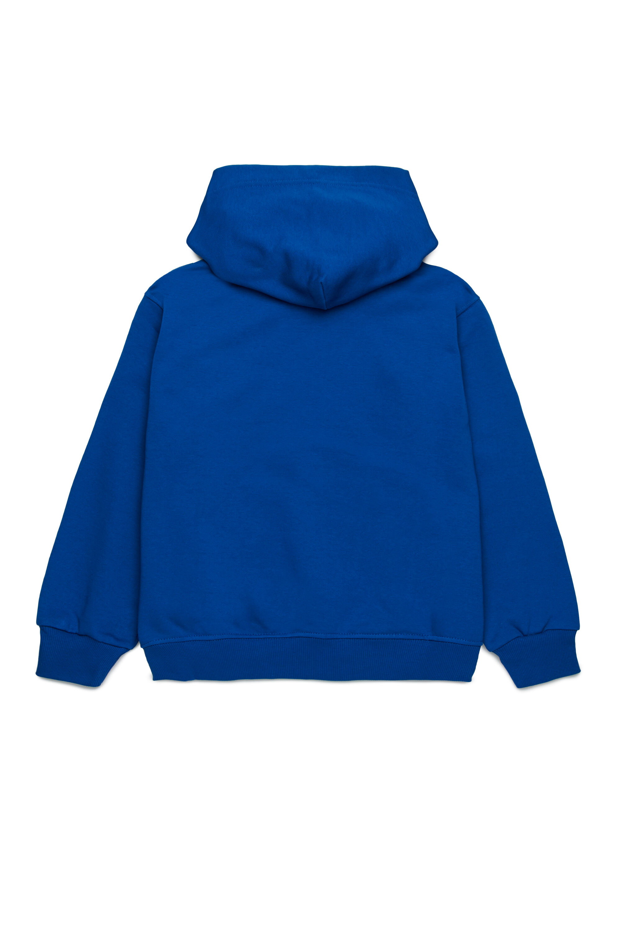 Diesel - SGINNHOODL5 OVER, Man's Hoodie with smudged logo in Blue - 2