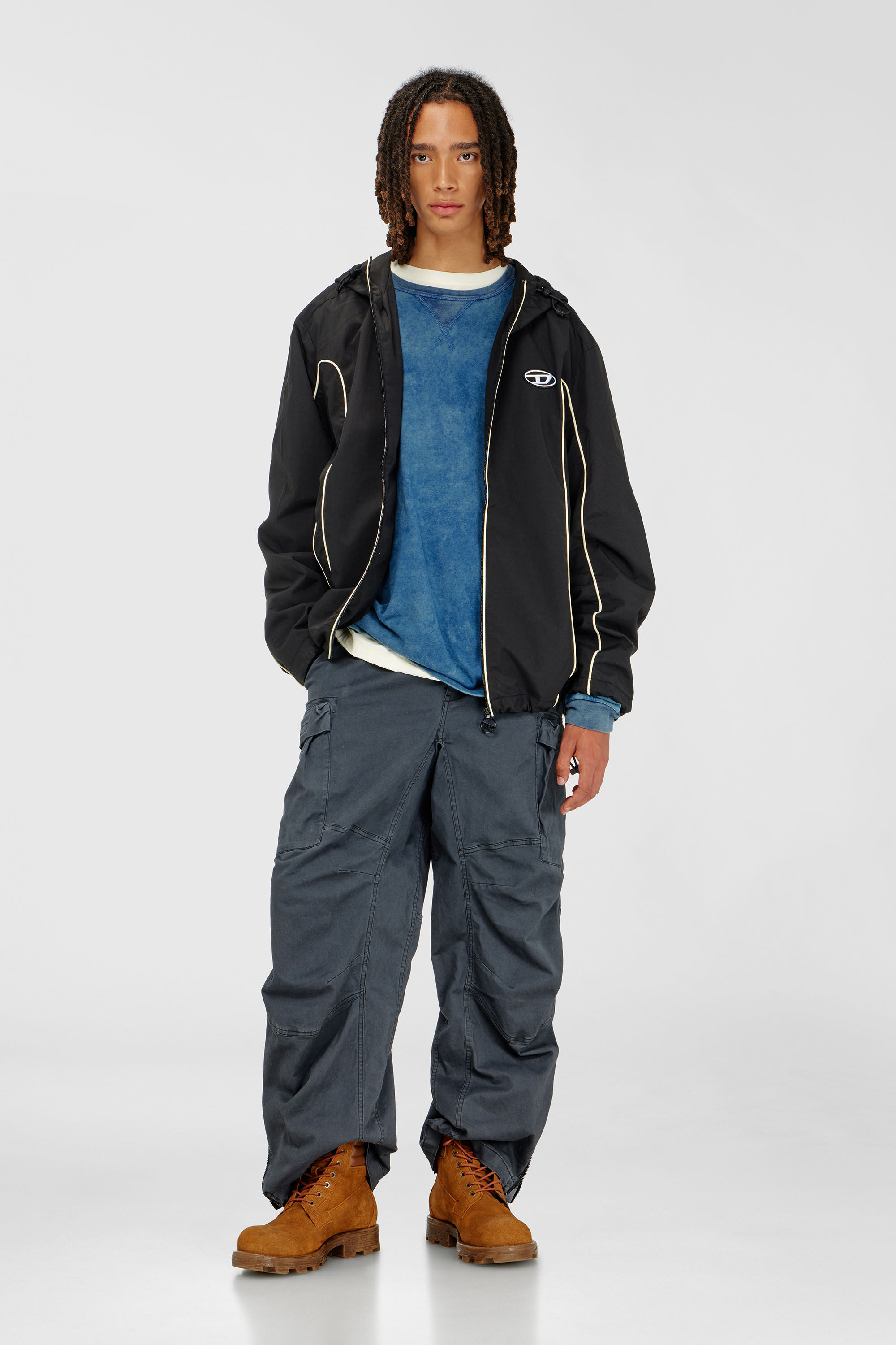 J-HIVES Man: Windbreaker Jacket with contrast piping | Diesel