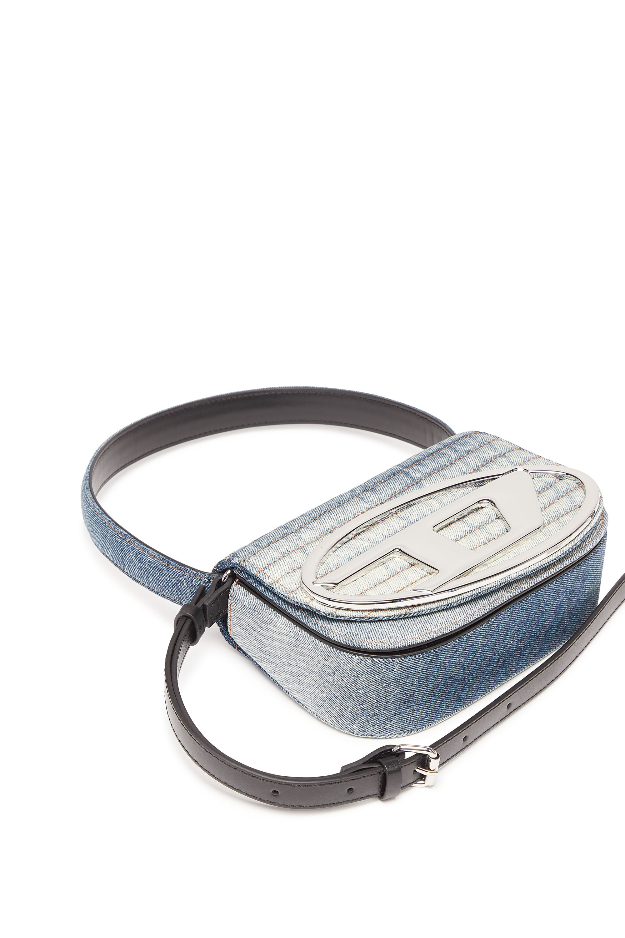 Women s 1DR Iconic shoulder bag in solarised denim Multicolor Diesel