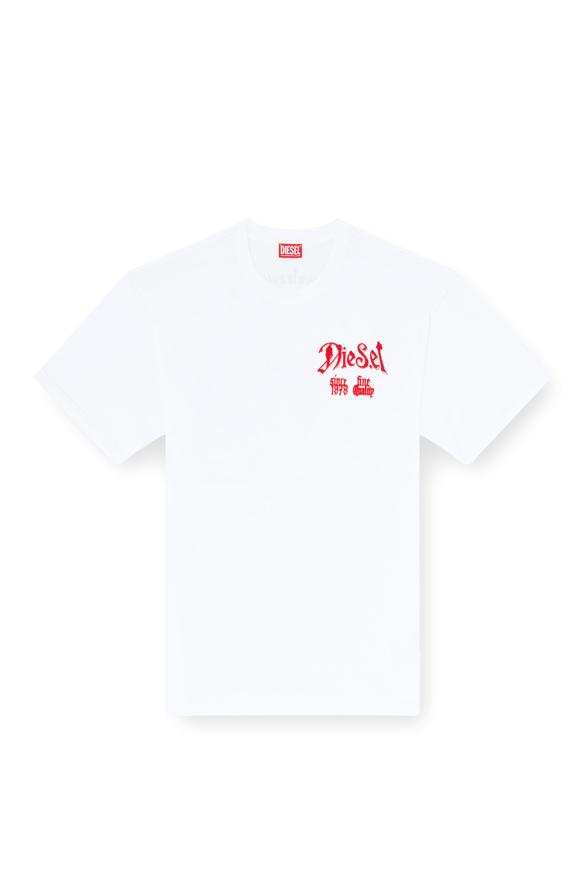 Diesel - T-BOXT-AA2, Man's Cotton T-shirt with flock graphic in null - 2