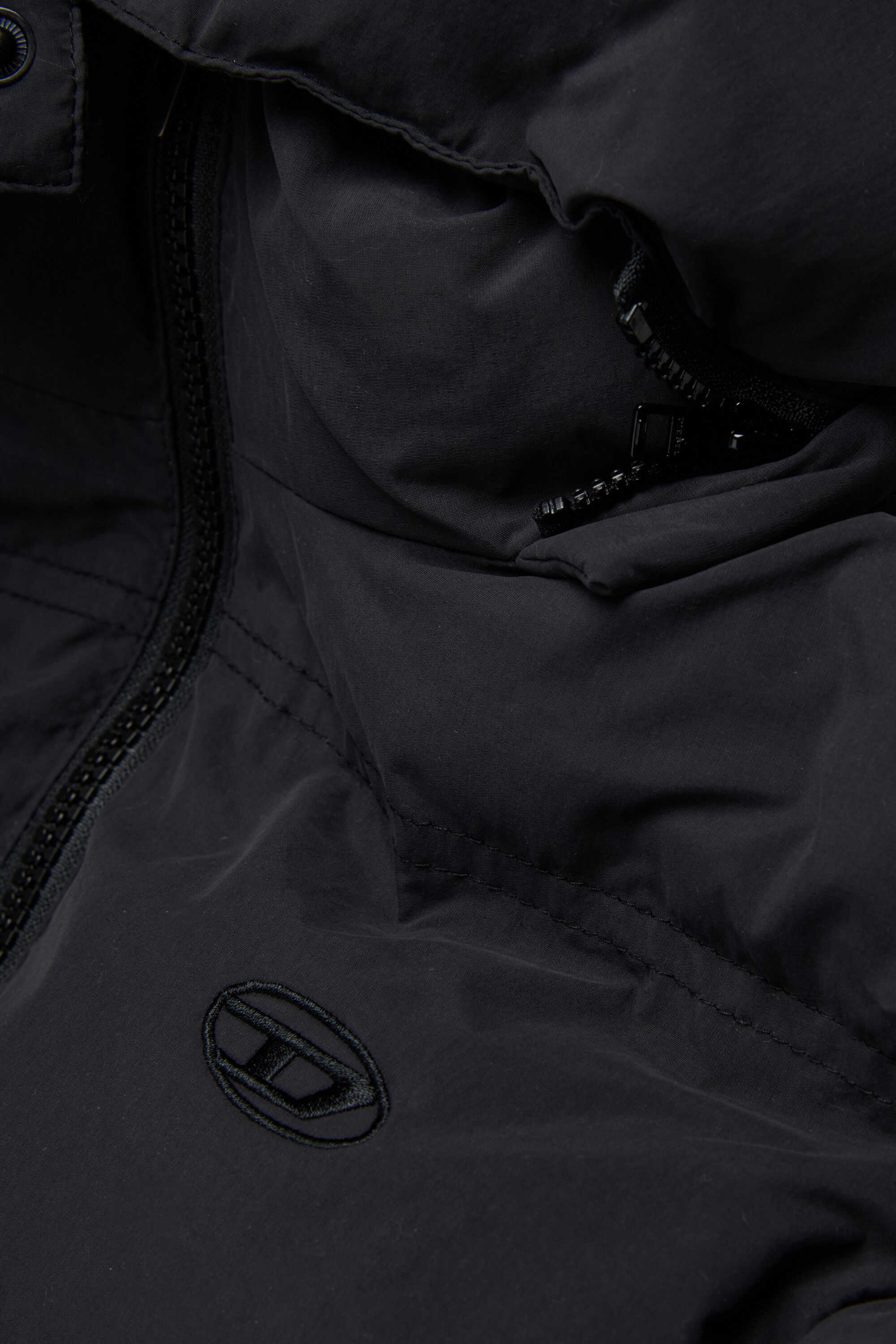 Diesel - JWRAVEEL, Unisex's Nylon jacket with hood in Black - 4