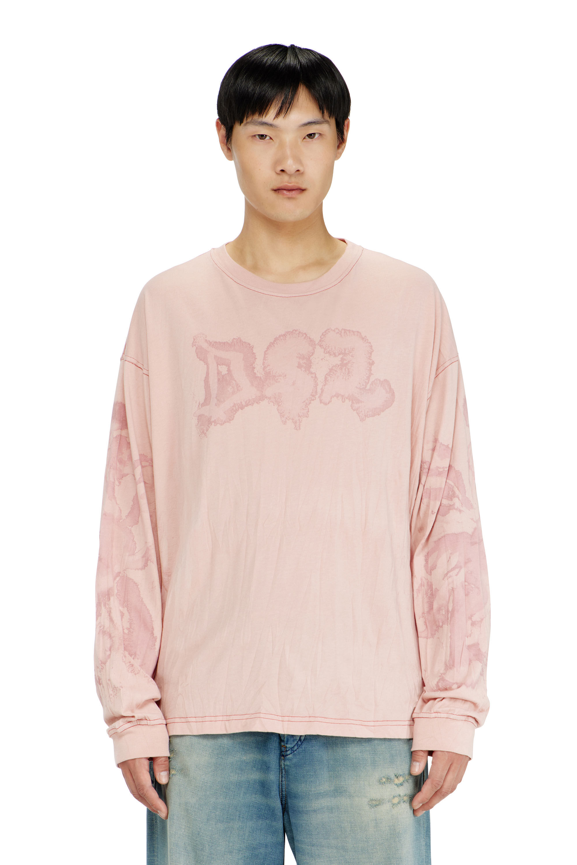 Diesel - T-BOXT-LS-AA4, Man's Relaxed long sleeve tee with blotched print in null - 3