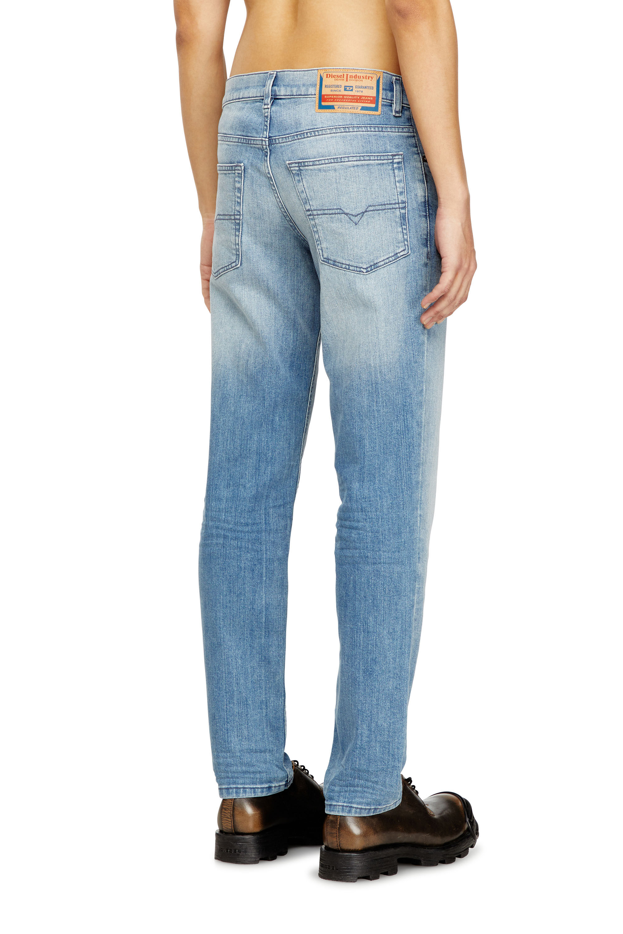 Diesel - Man's Regular Jeans 2023 D-Finitive 0GRDI, Light Blue - 3