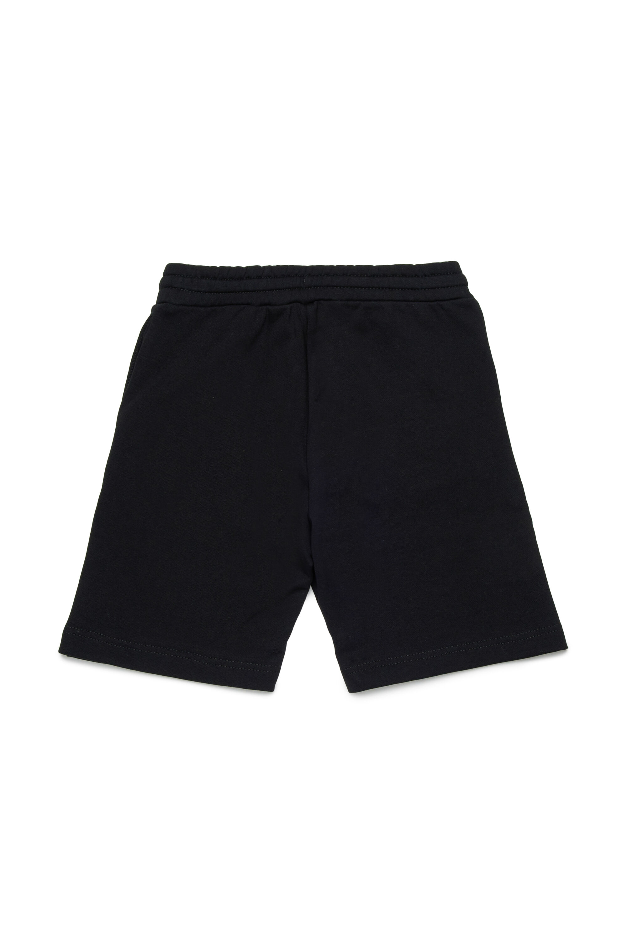 Diesel - PBASESHORT, Man's Sweat shorts with d&eacute;grad&eacute; logo in Black - 2