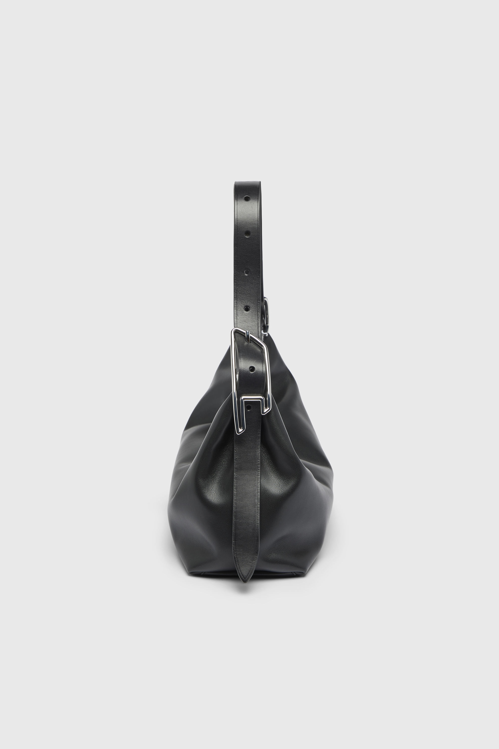 Women's D-Line-Leather shoulder bag | Black | Diesel {{Country}}