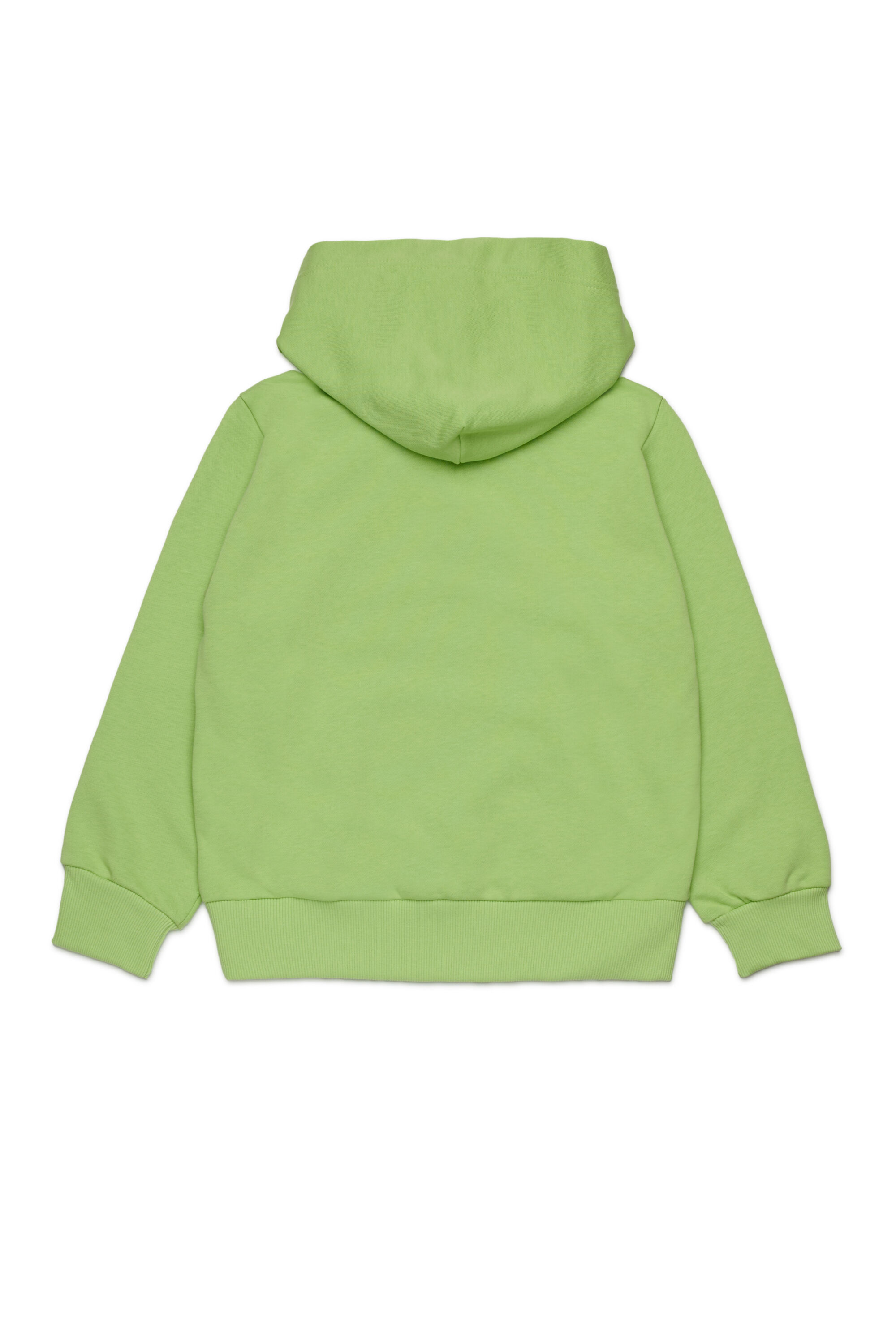 Diesel - SDROPSHOOD OVER, Man's Cotton sweatshirt with logo print in Green - 2