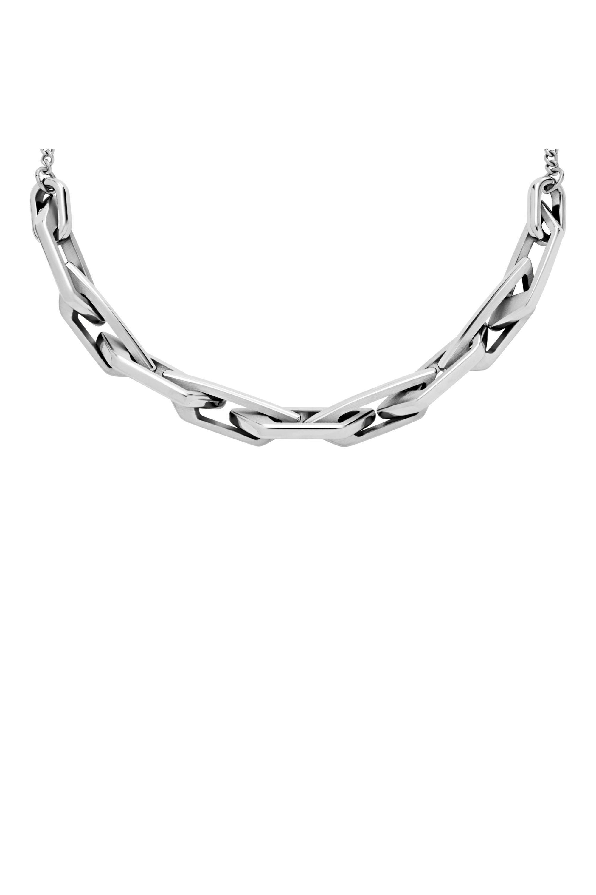 Women's Stainless Steel Chain Necklace | Silver | Diesel