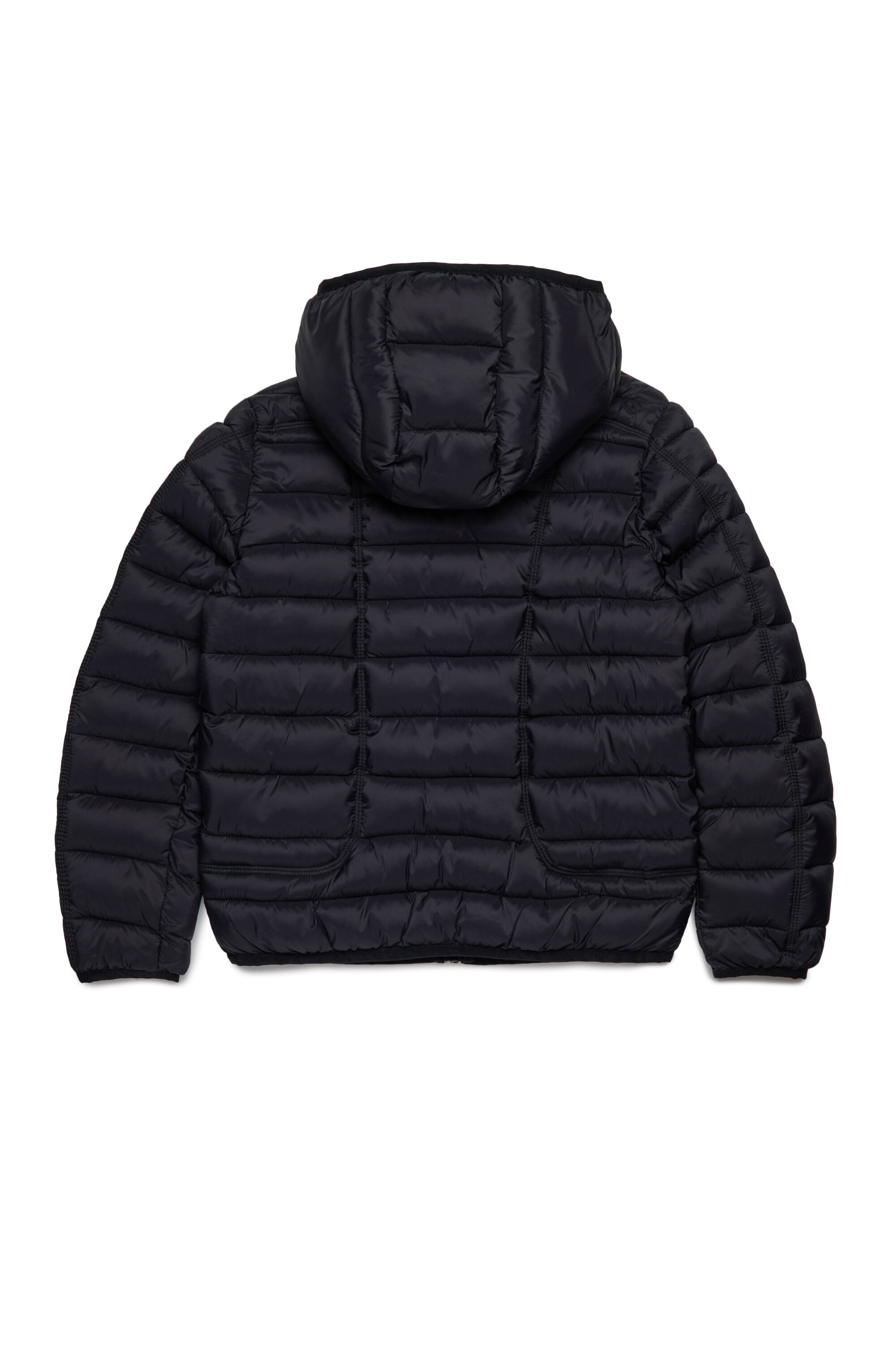 Diesel - JWSTONE, Unisex's Nylon jacket with hood in Black - 2