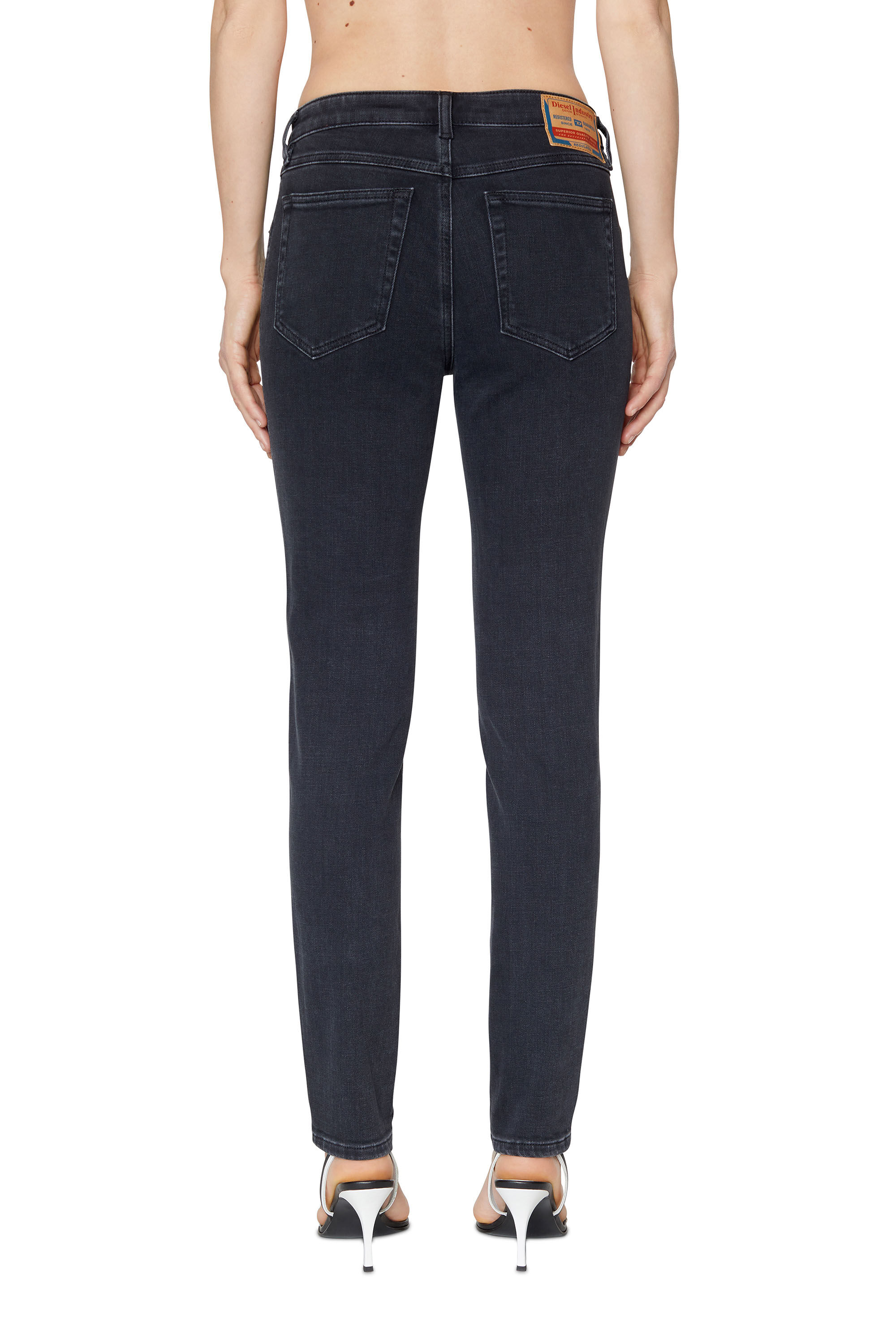 Diesel - Skinny Jeans 2015 Babhila Z870G, Black/Dark grey - Image 4