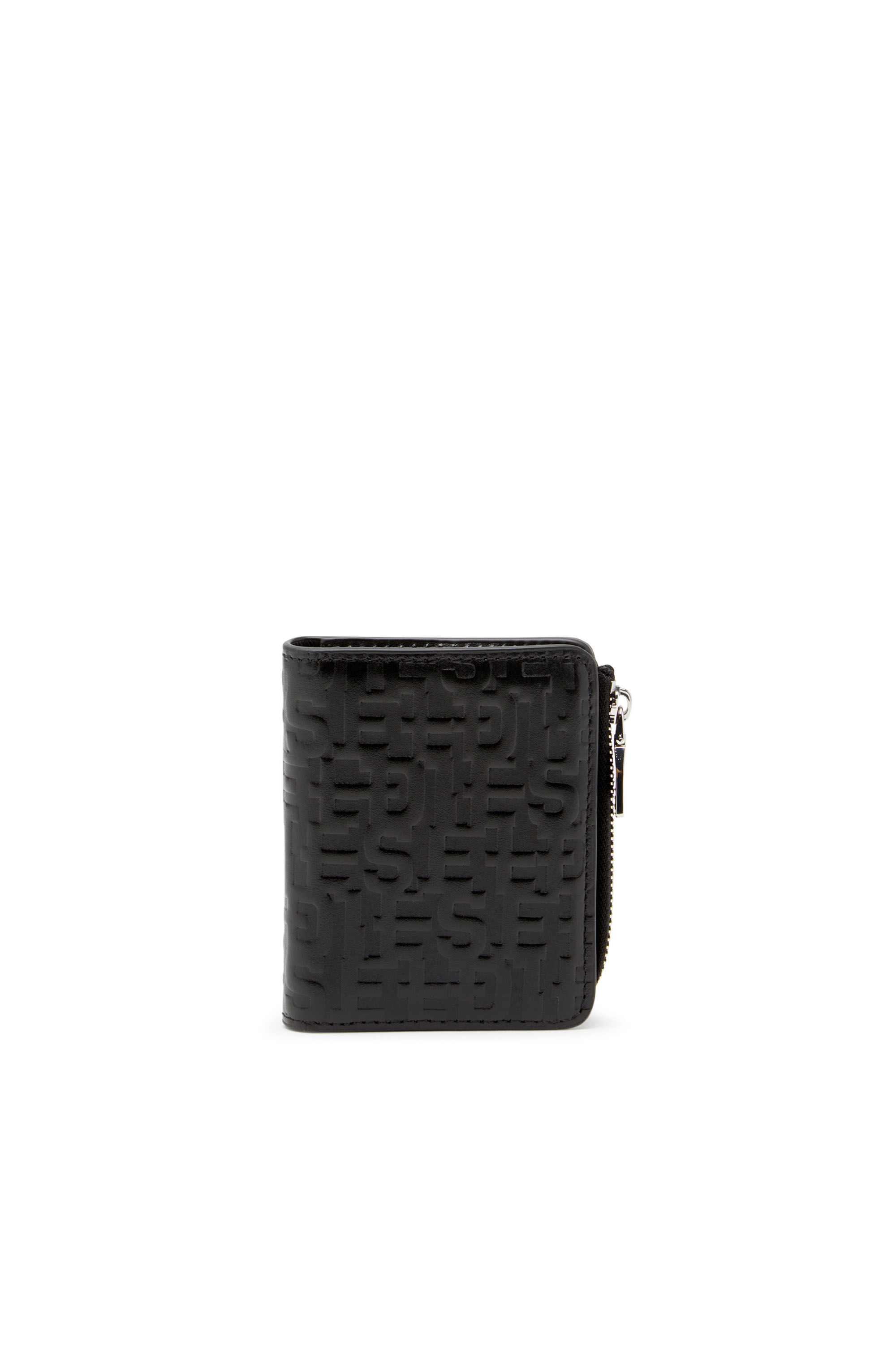 Diesel - PC MONOGRAM CARD HOLDER ZIP L, Black - Image 1