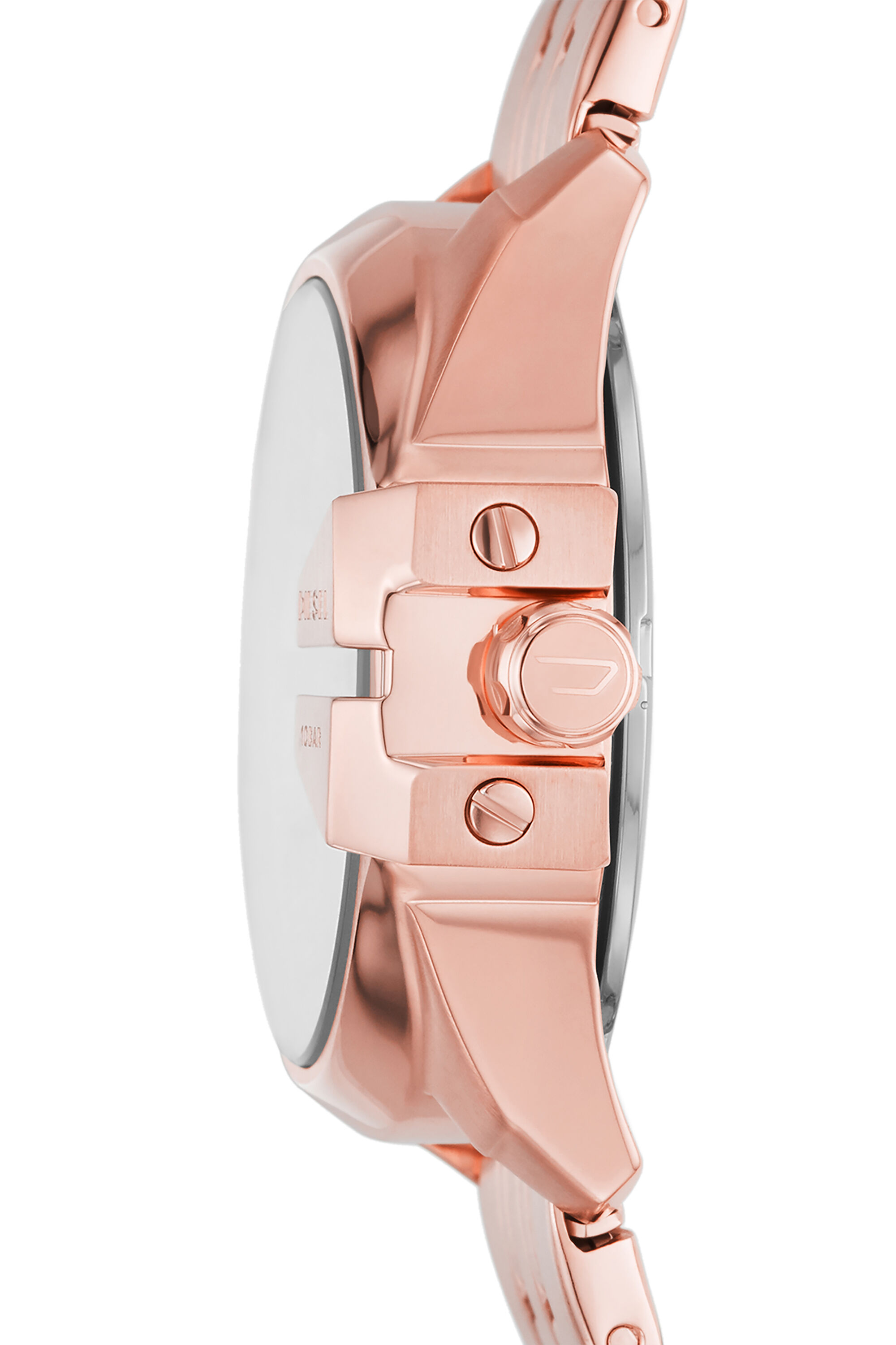 DZ5602 Woman: Baby Chief three-hand rose gold steel watch | Diesel