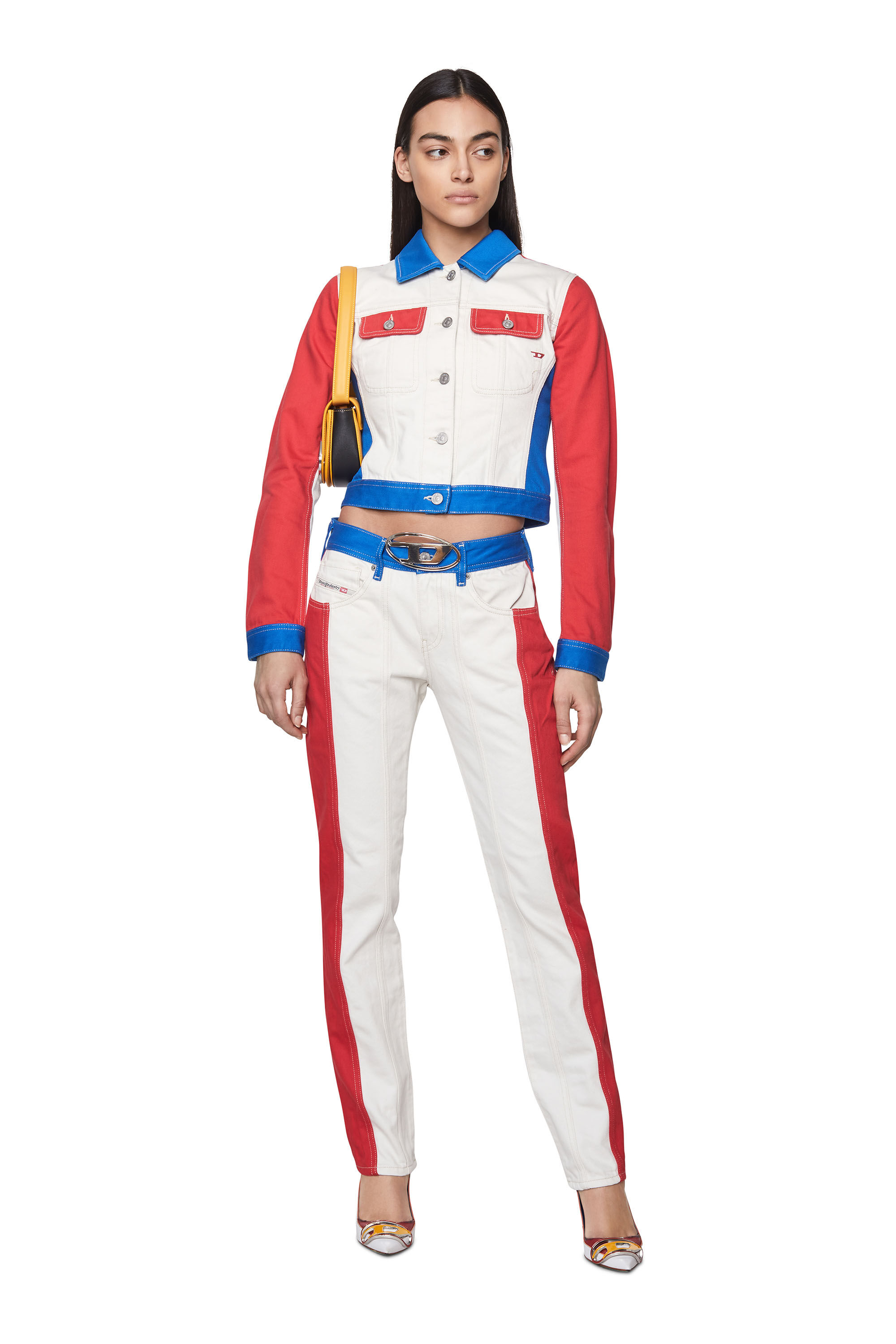 Diesel - 1DR, Woman's 1DR - Iconic shoulder bag in nappa leather in Yellow - 1