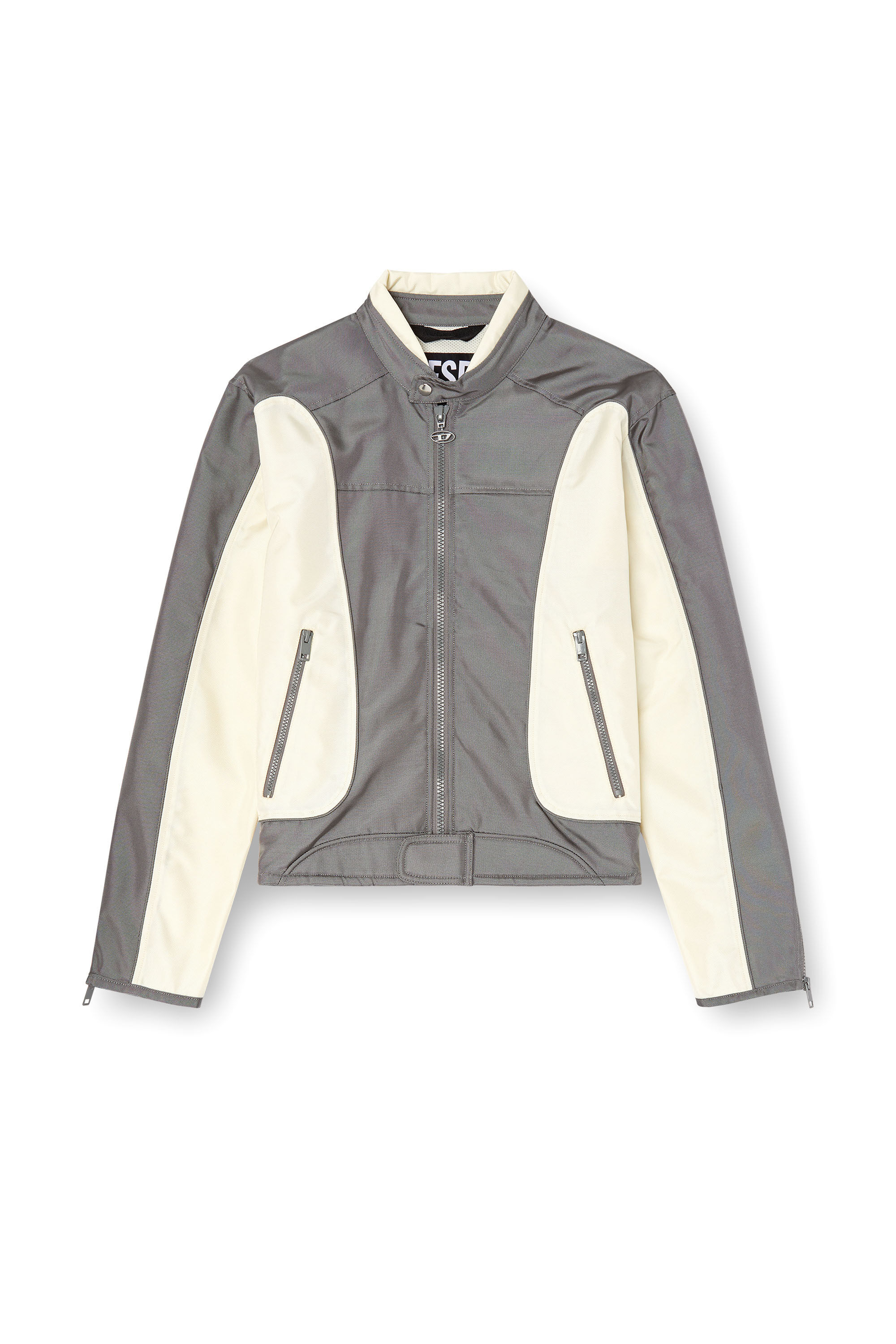 【最安値】 Men's Colour-block biker jacket with piping | Multicolor ジャケット・アウター