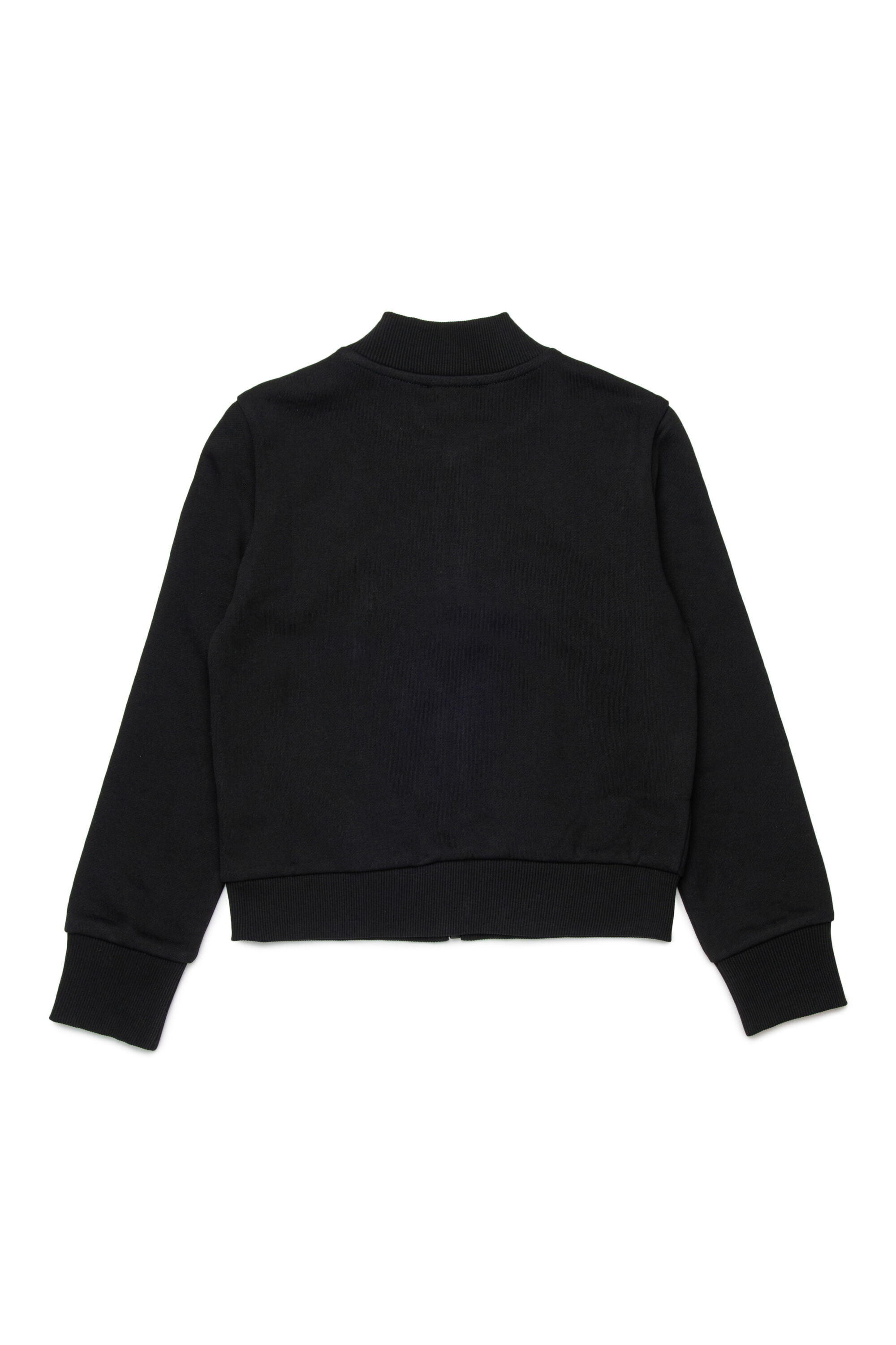 Diesel - SKIPPY, Woman's Zipped sweatshirt with embroidery in Black - 2