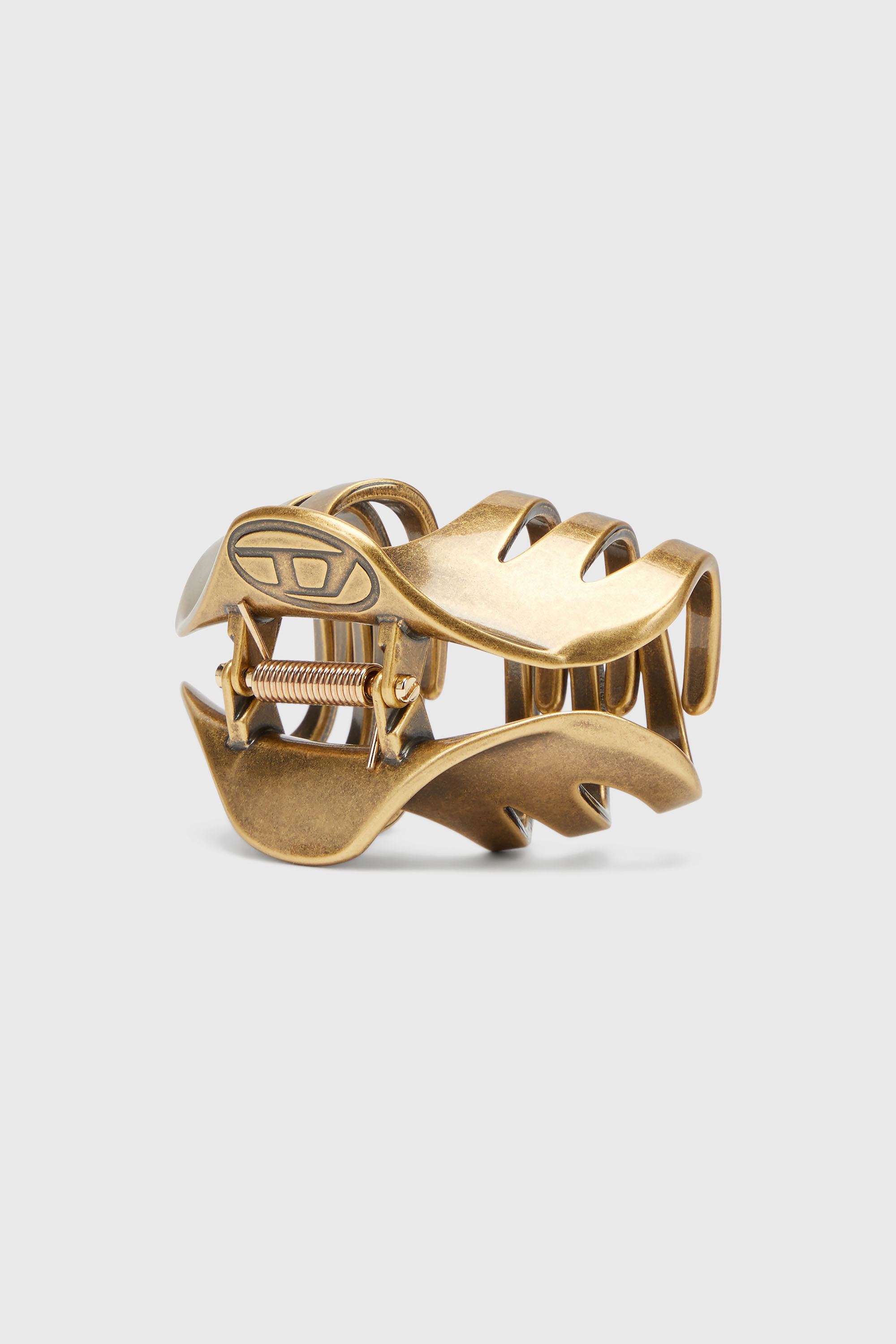 Diesel - TALON CLIP II, Woman's Metal claw hair clip in Gold - 1
