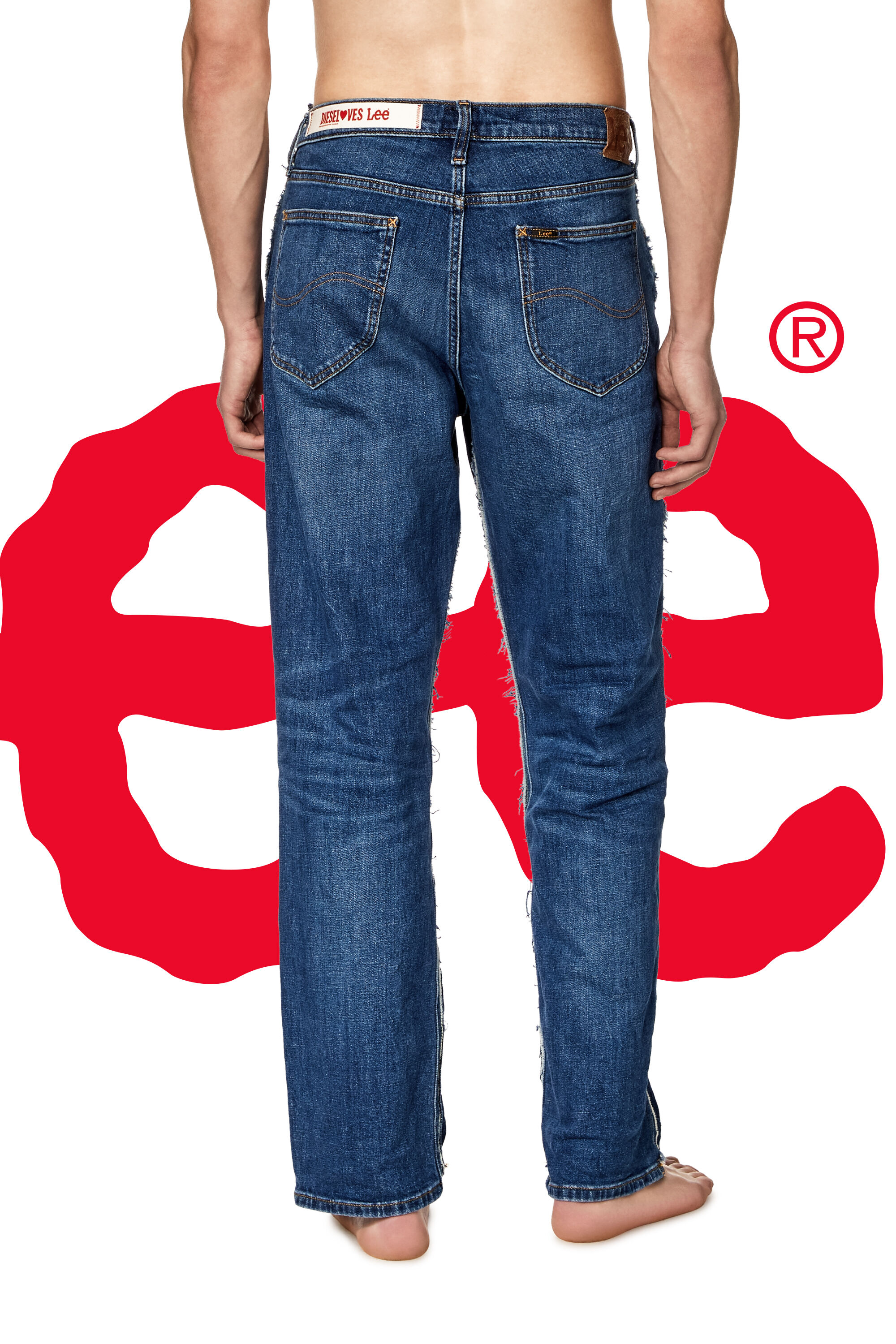 Ckj 035 straight hot sale side logo jeans