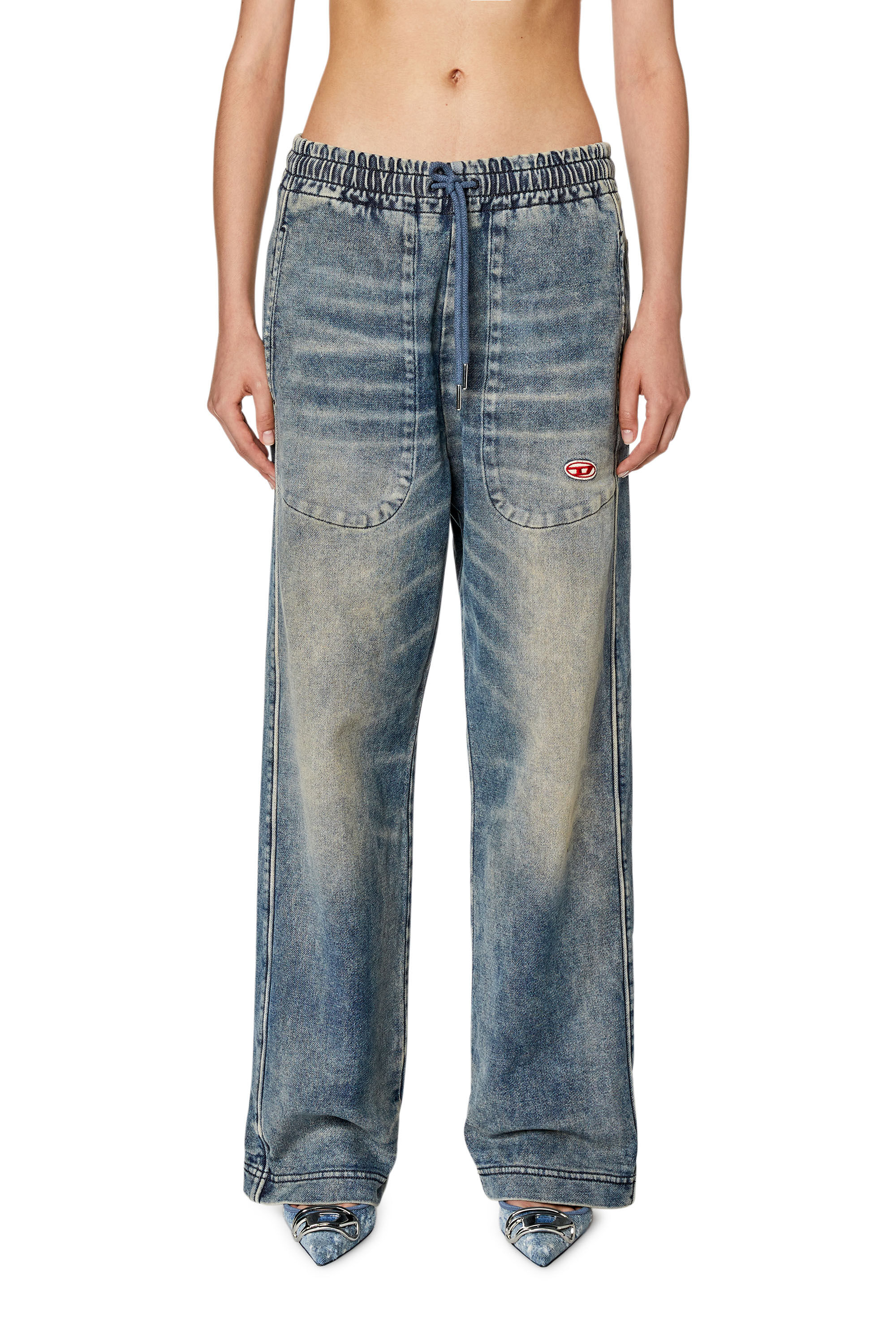 Women's Straight Jeans | Medium blue | Diesel D-Martians Track Denim