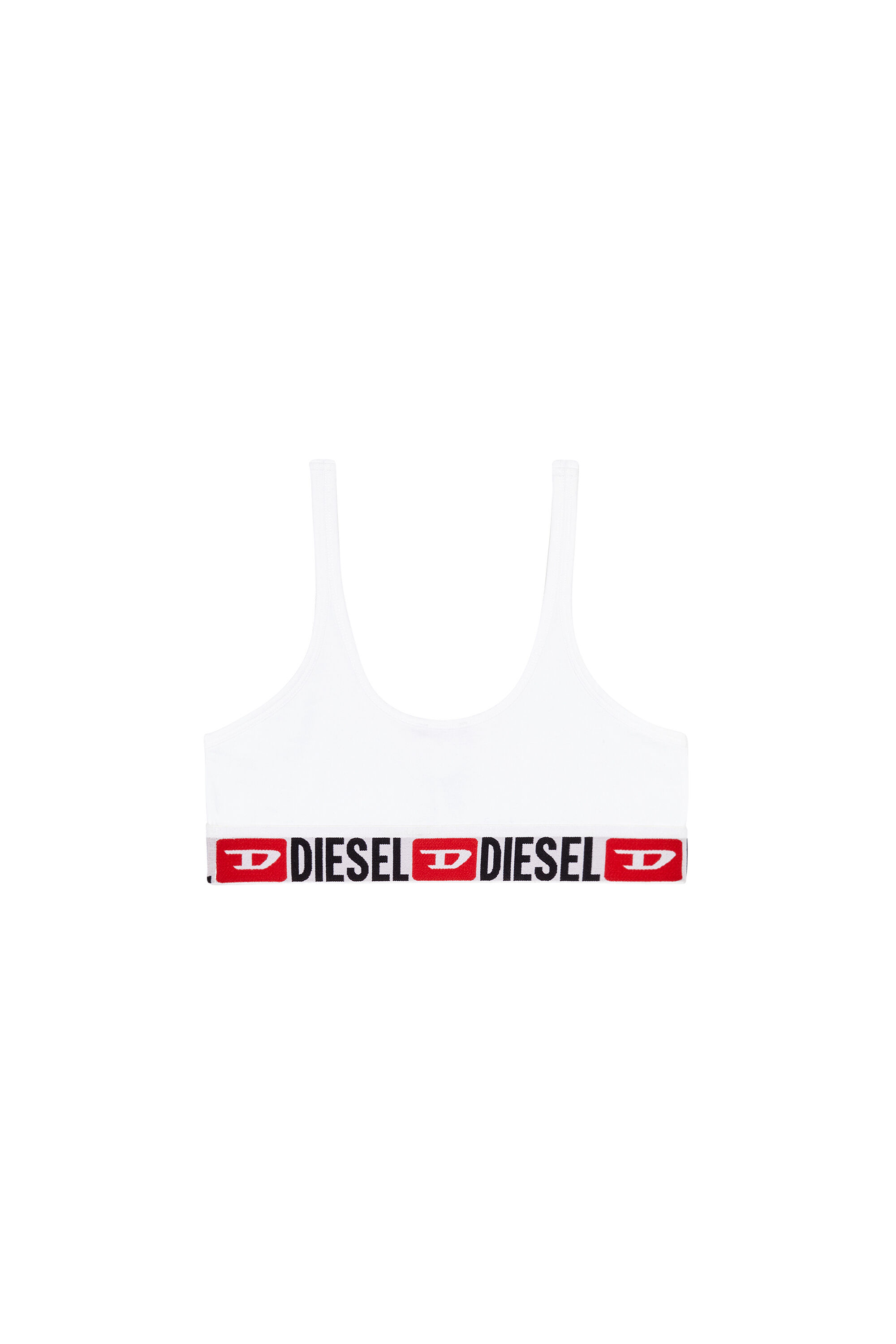 Women's Bralette with logo band | White | Diesel
