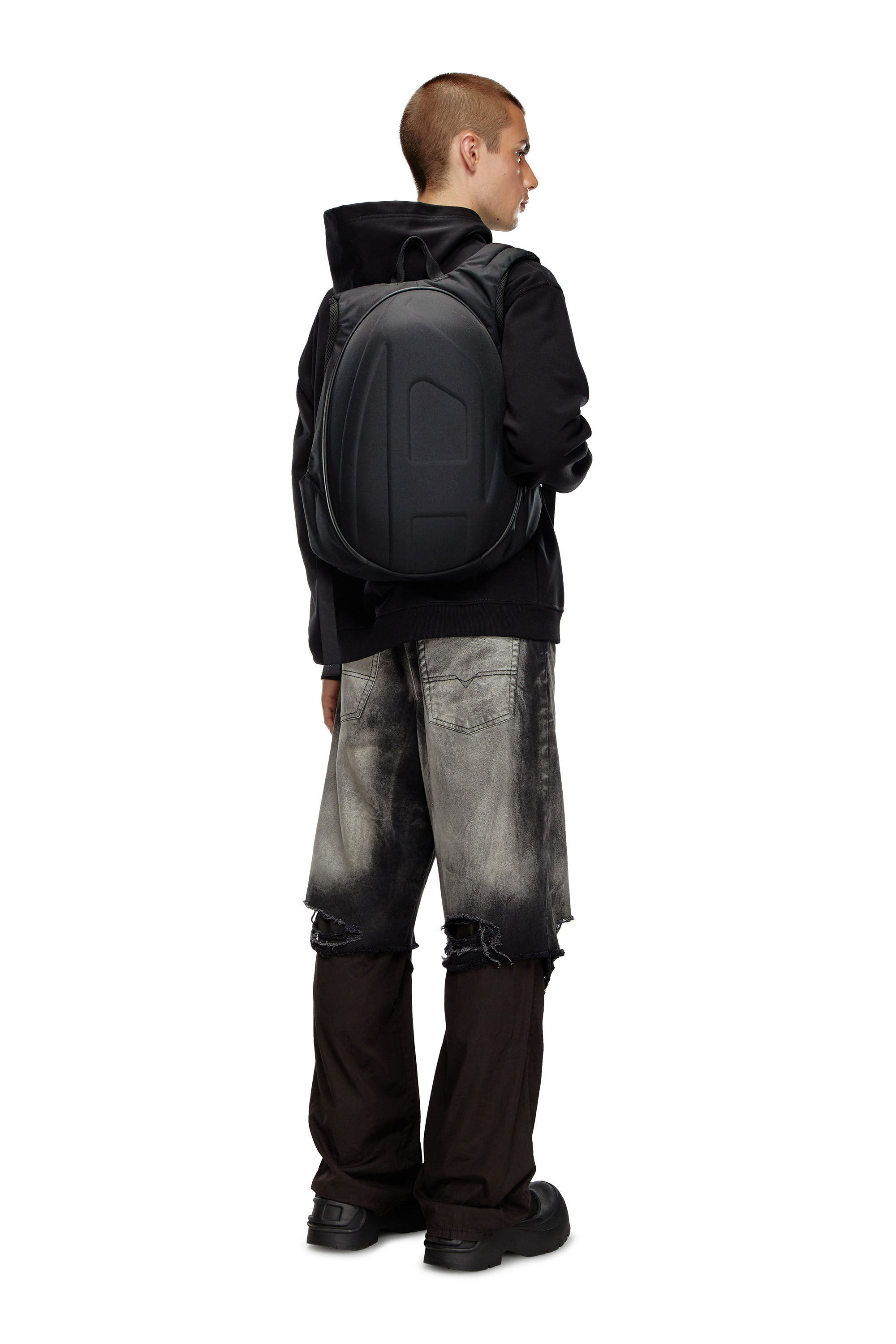 Diesel black backpack cheap