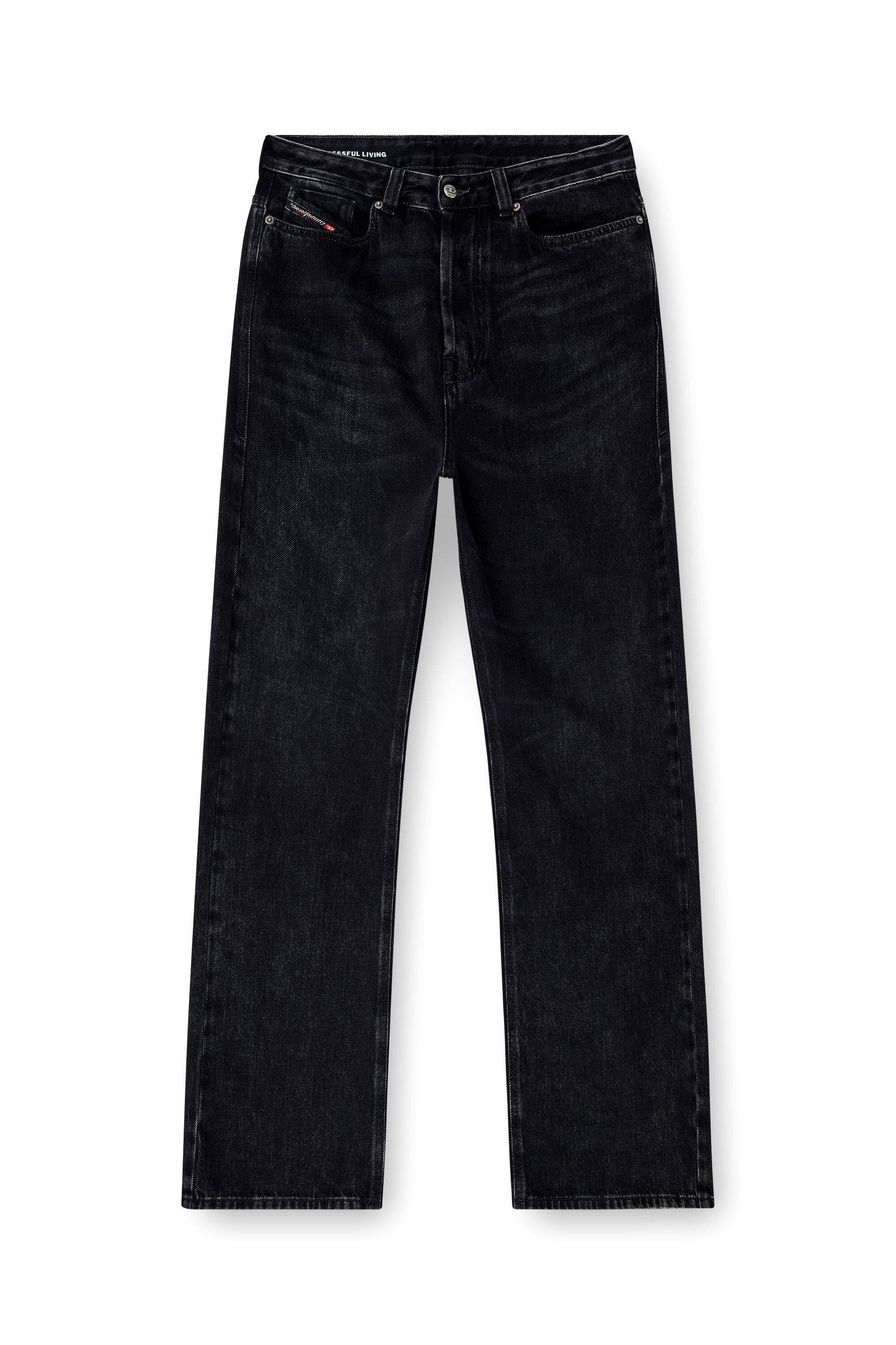 Diesel - Man's Relaxed Jeans 1980 D-Eeper 09P09, Black/Dark grey - 2