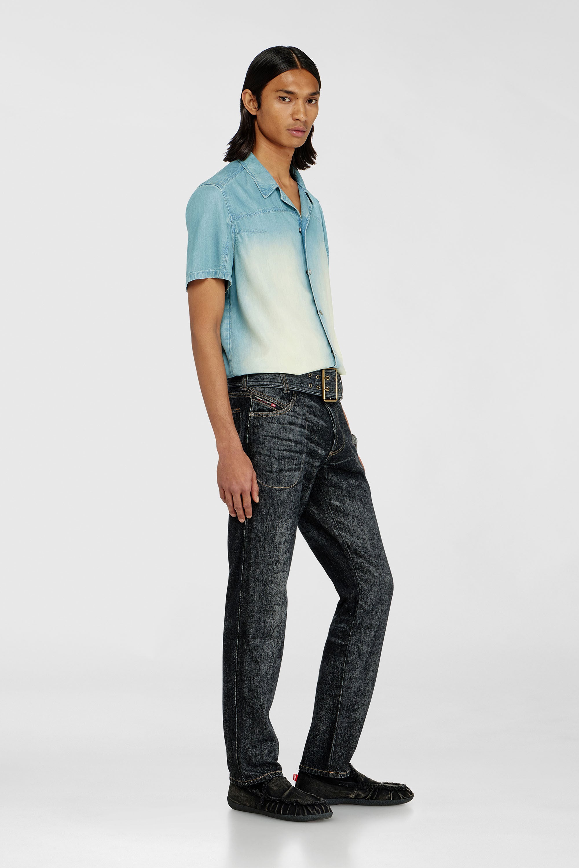 Diesel - Man's Slim Jeans D-Villus 09Q24, Black/Dark grey - 2