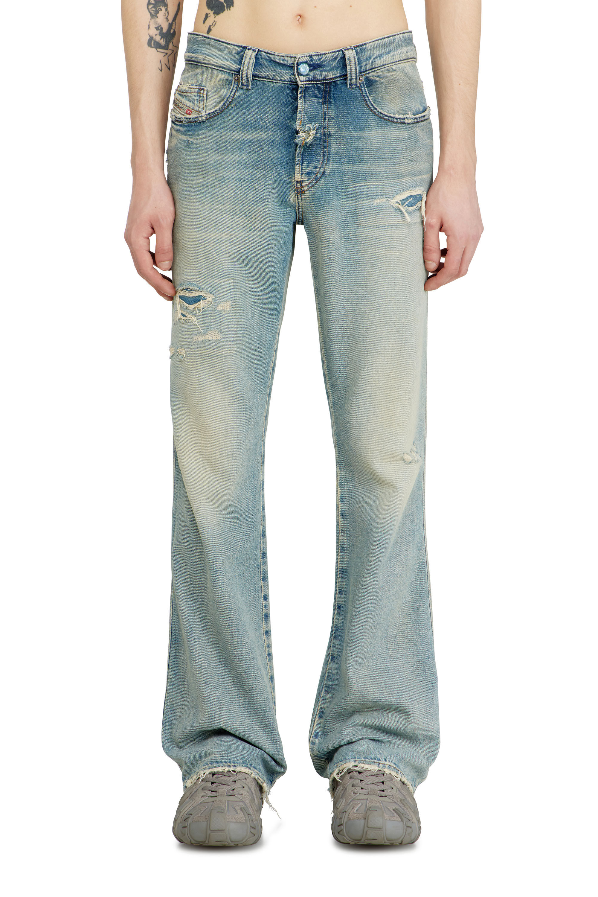 Diesel - Man's Bootcut Jeans 1998 D-Buck 09N23, Light Blue - 3