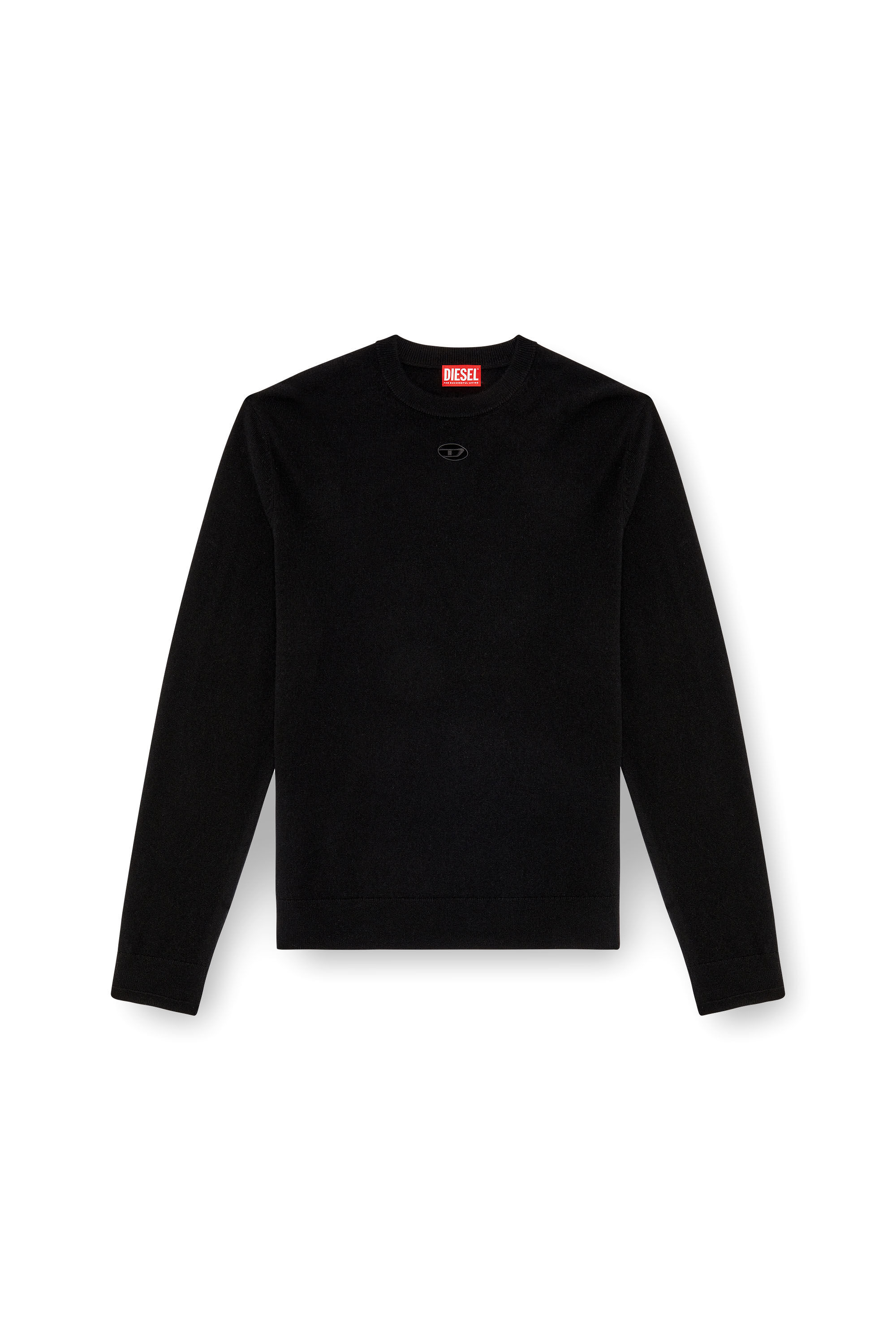 Men s Wool and cashmere jumper Black Diesel