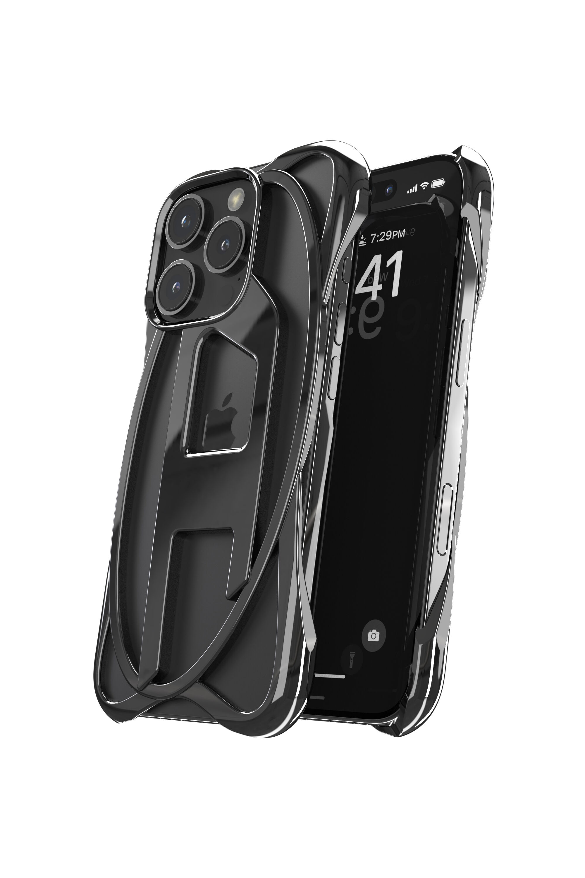 Women's Caged D Case iPhone 16 Pro | Black | Diesel