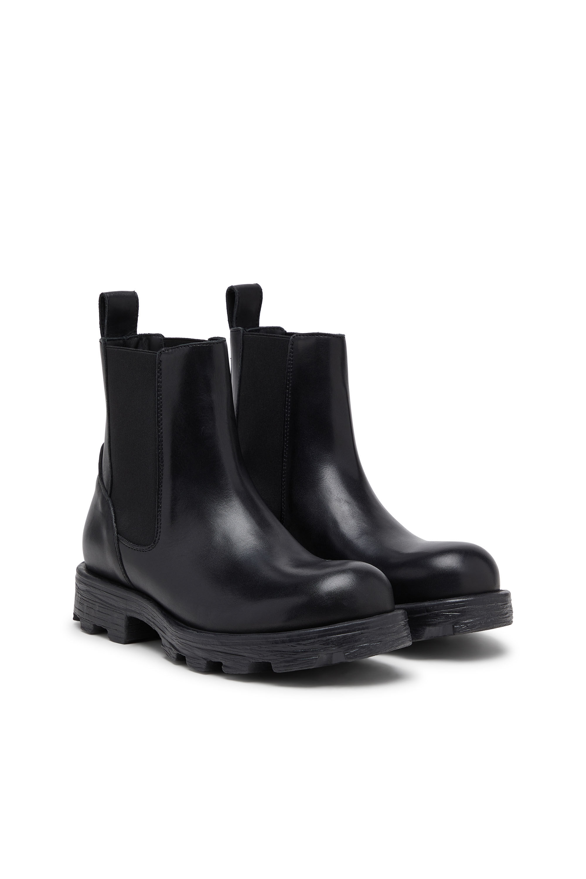Diesel - D-HAMMER CH, Man's D-Hammer-Chelsea boots in leather in Black - 2