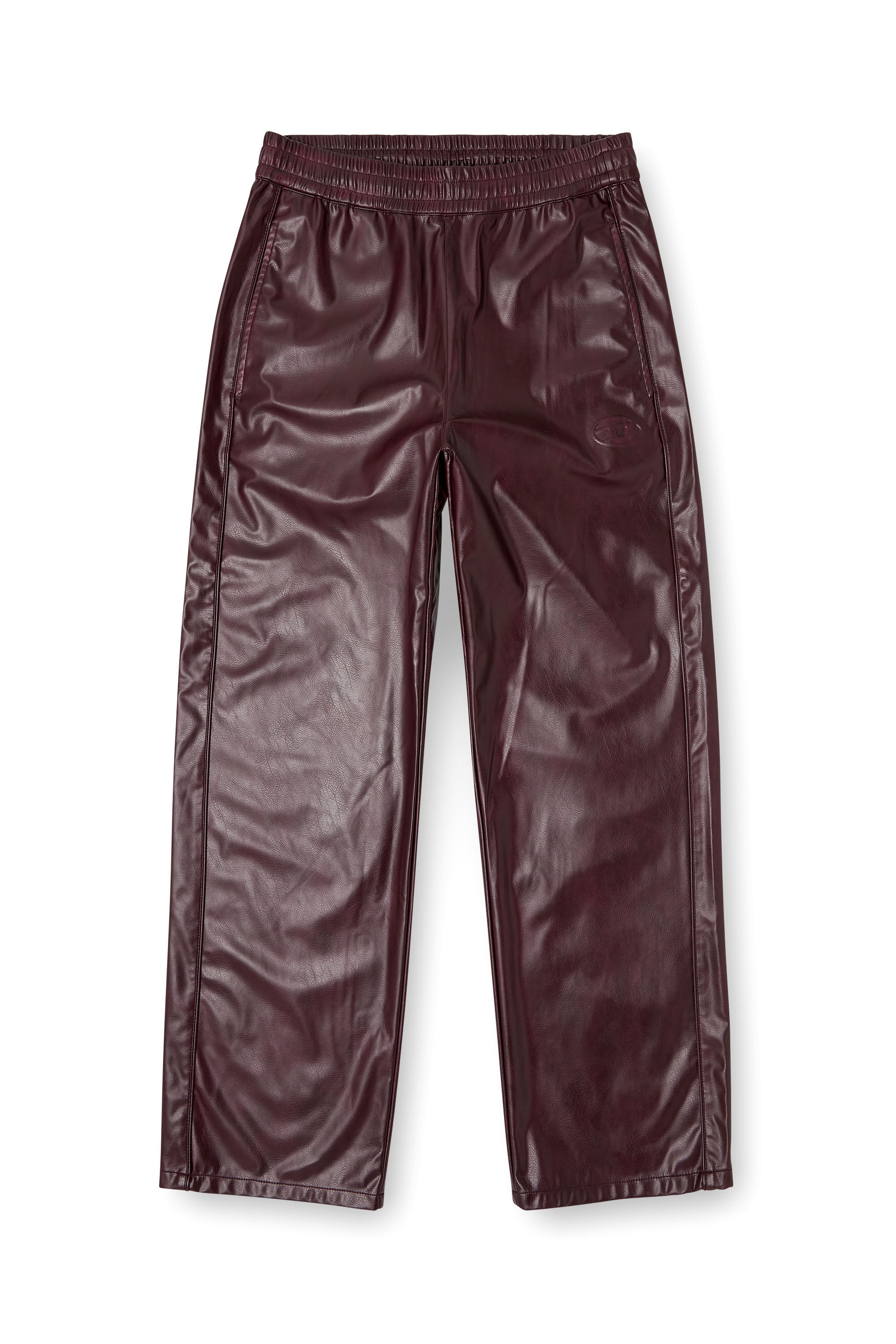 Diesel - FR-P-ARTEN, Man's Pants with logo in burgundy in Burgundy - 2