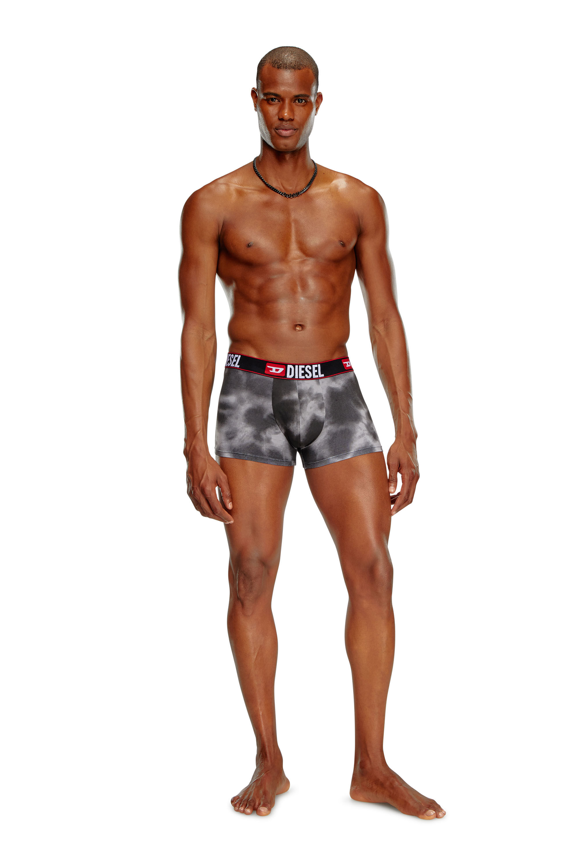 Diesel - UMBX-DAMIENTHREEPACK, Man's 3-pack of boxer briefs with cloudy motif in Black/Grey - 1