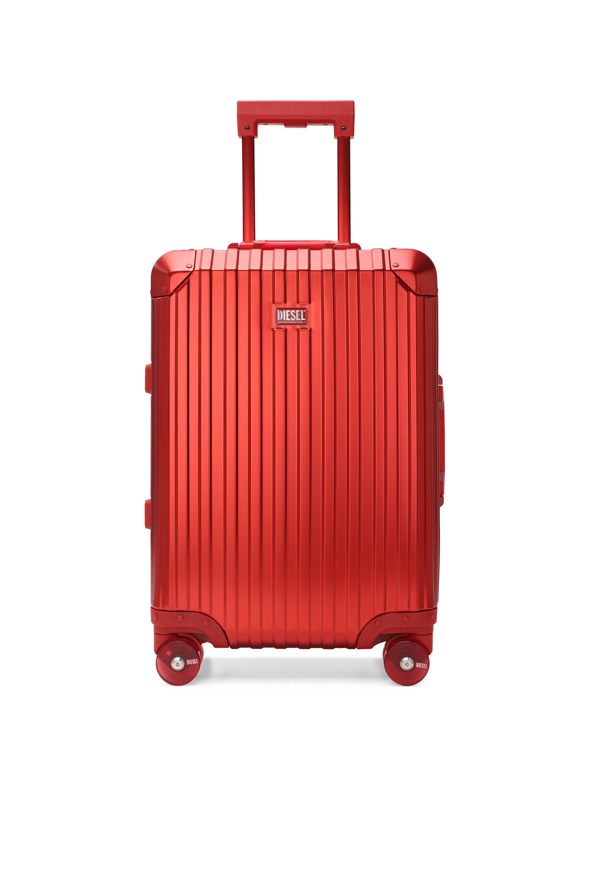 Diesel - DIESEL ALUMINUM TROLLEY- DSL002, Unisex's Aluminum suitcase size S in Red - 1